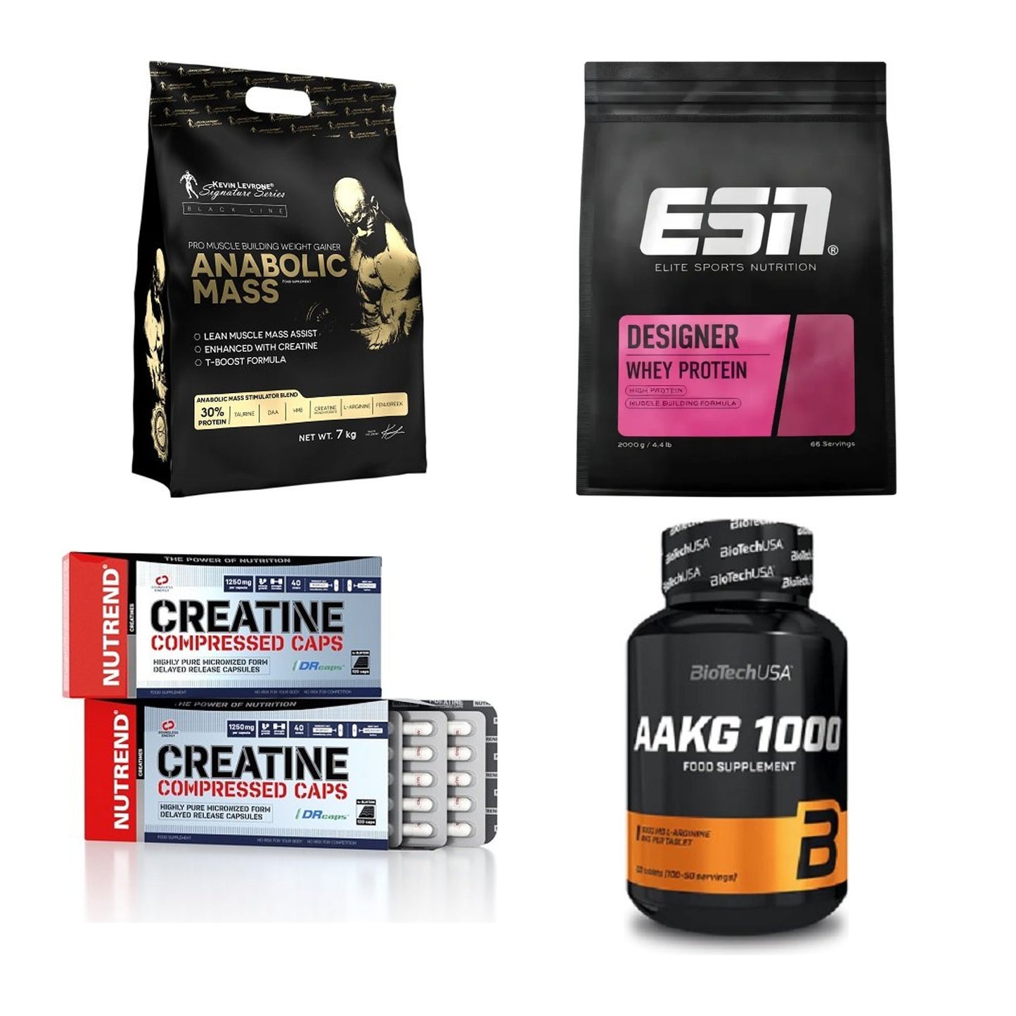 Masseaufbau für Fortgeschrittene: Kevin Levrone Anabolic + 3 weitere – alle enthaltenen Artikel
