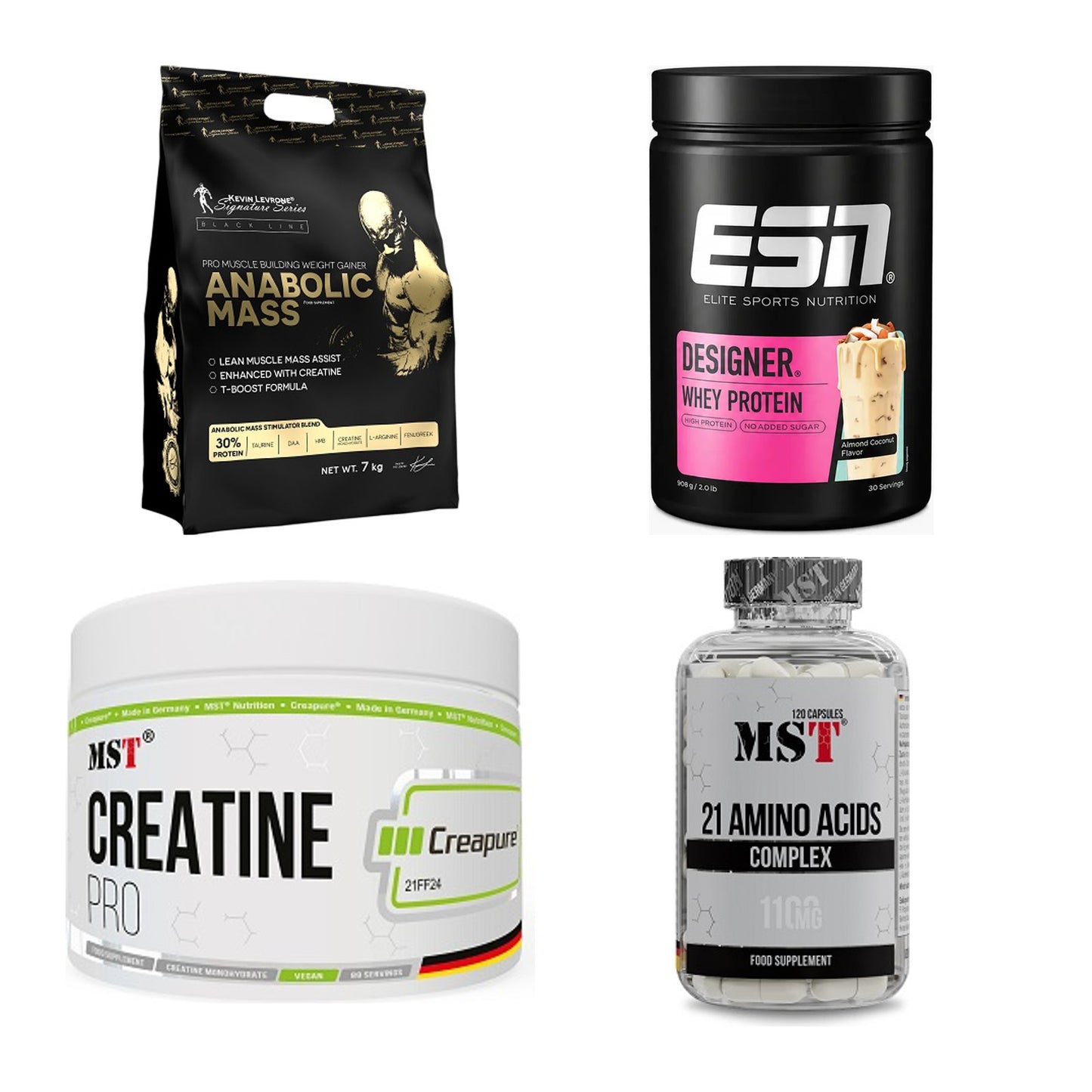 Masseaufbau für Fortgeschrittene: Kevin Levrone Anabolic + 3 weitere – alle enthaltenen Artikel