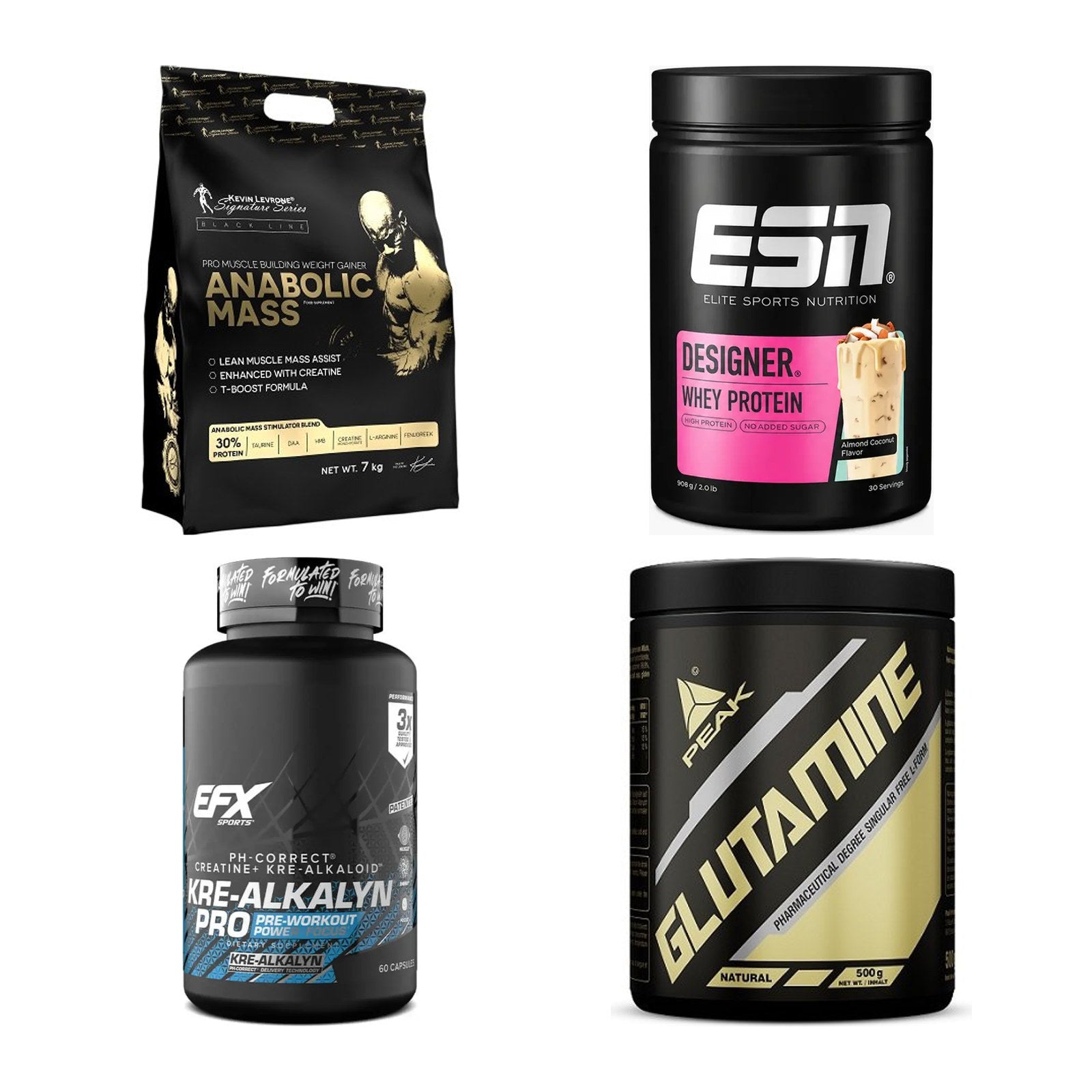 Masseaufbau für Fortgeschrittene: Kevin Levrone Anabolic + 3 weitere – alle enthaltenen Artikel