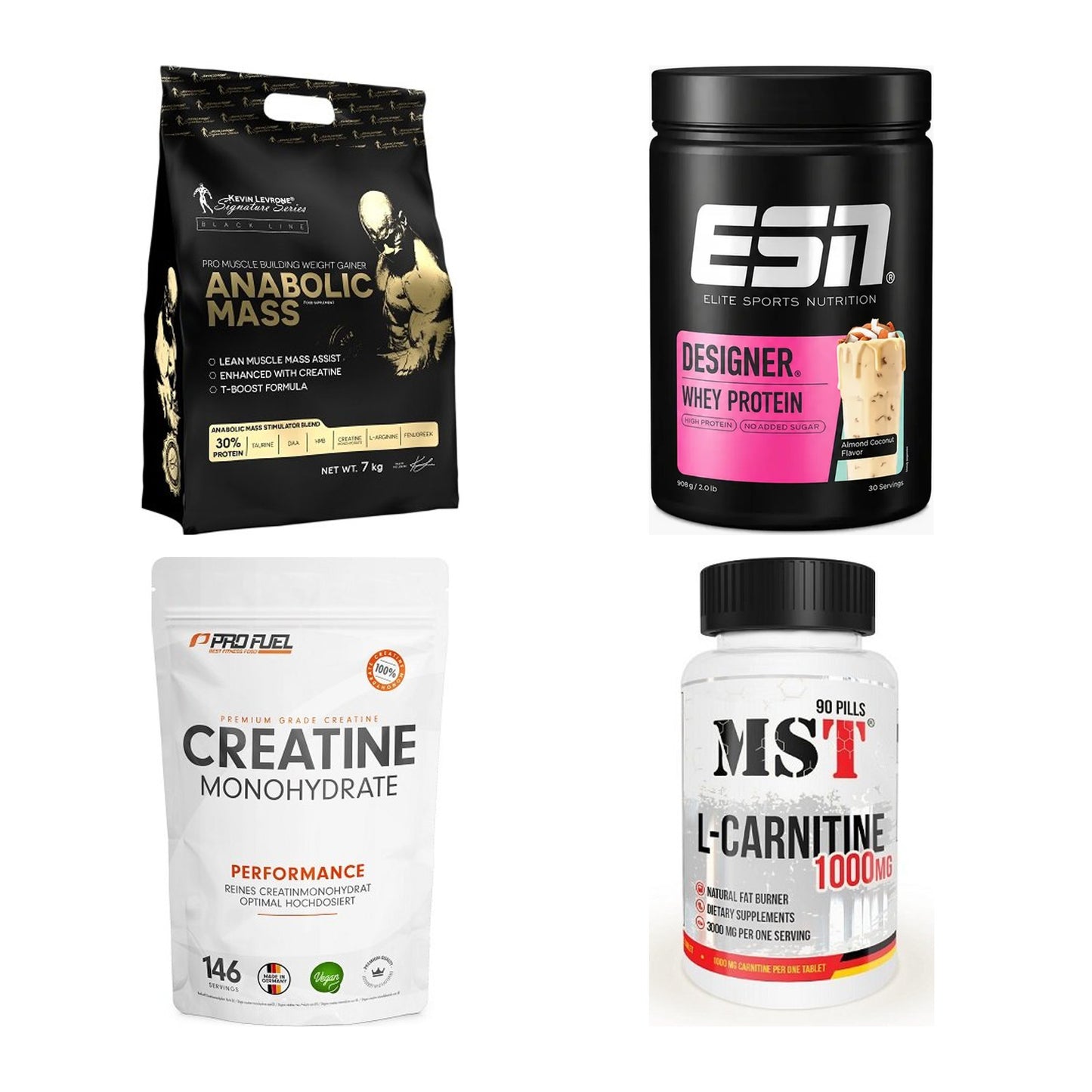 Masseaufbau für Fortgeschrittene: Kevin Levrone Anabolic + 3 weitere – alle enthaltenen Artikel