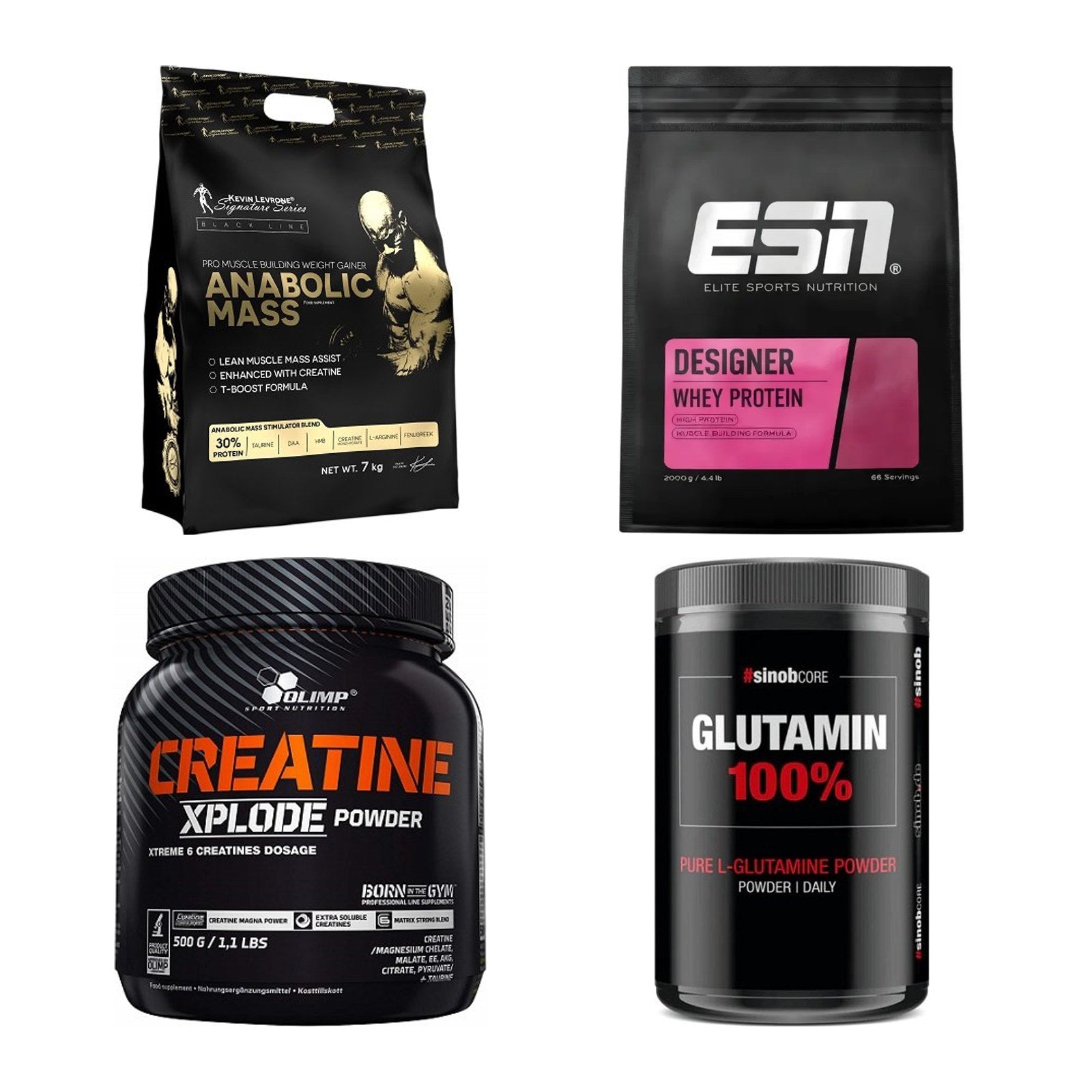 Masseaufbau für Fortgeschrittene: Kevin Levrone Anabolic + 3 weitere – alle enthaltenen Artikel