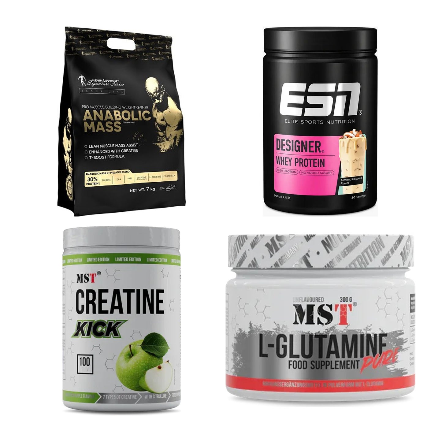 Masseaufbau für Fortgeschrittene: Kevin Levrone Anabolic + 3 weitere – alle enthaltenen Artikel