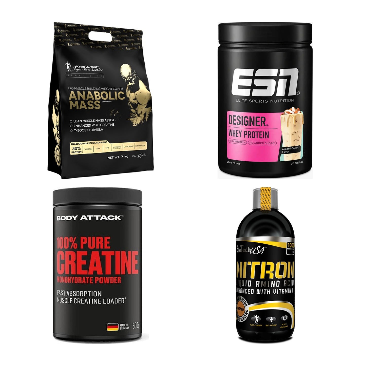 Masseaufbau für Fortgeschrittene: Kevin Levrone Anabolic + 3 weitere – alle enthaltenen Artikel
