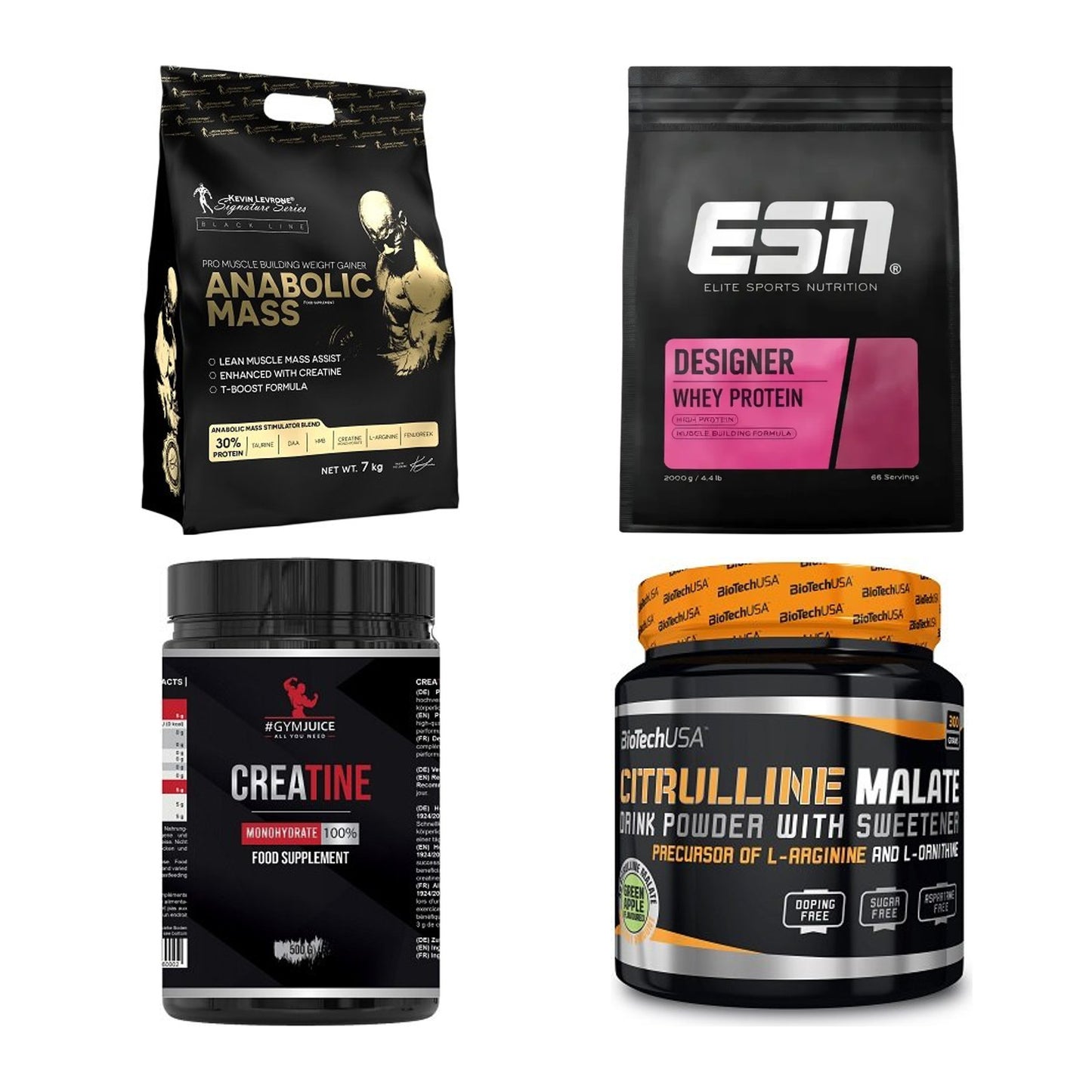 Masseaufbau für Fortgeschrittene: Kevin Levrone Anabolic + 3 weitere – alle enthaltenen Artikel