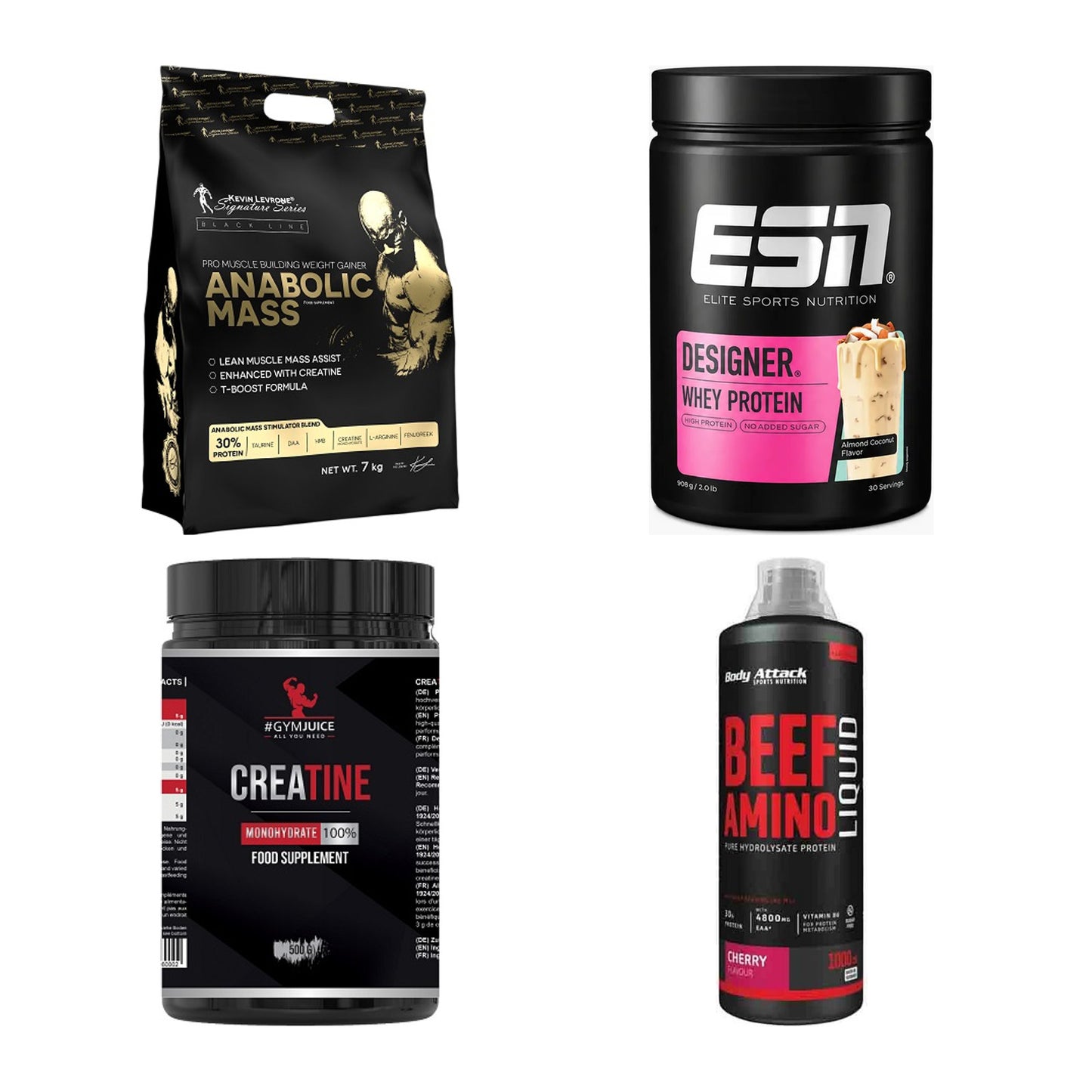 Masseaufbau für Fortgeschrittene: Kevin Levrone Anabolic + 3 weitere – alle enthaltenen Artikel
