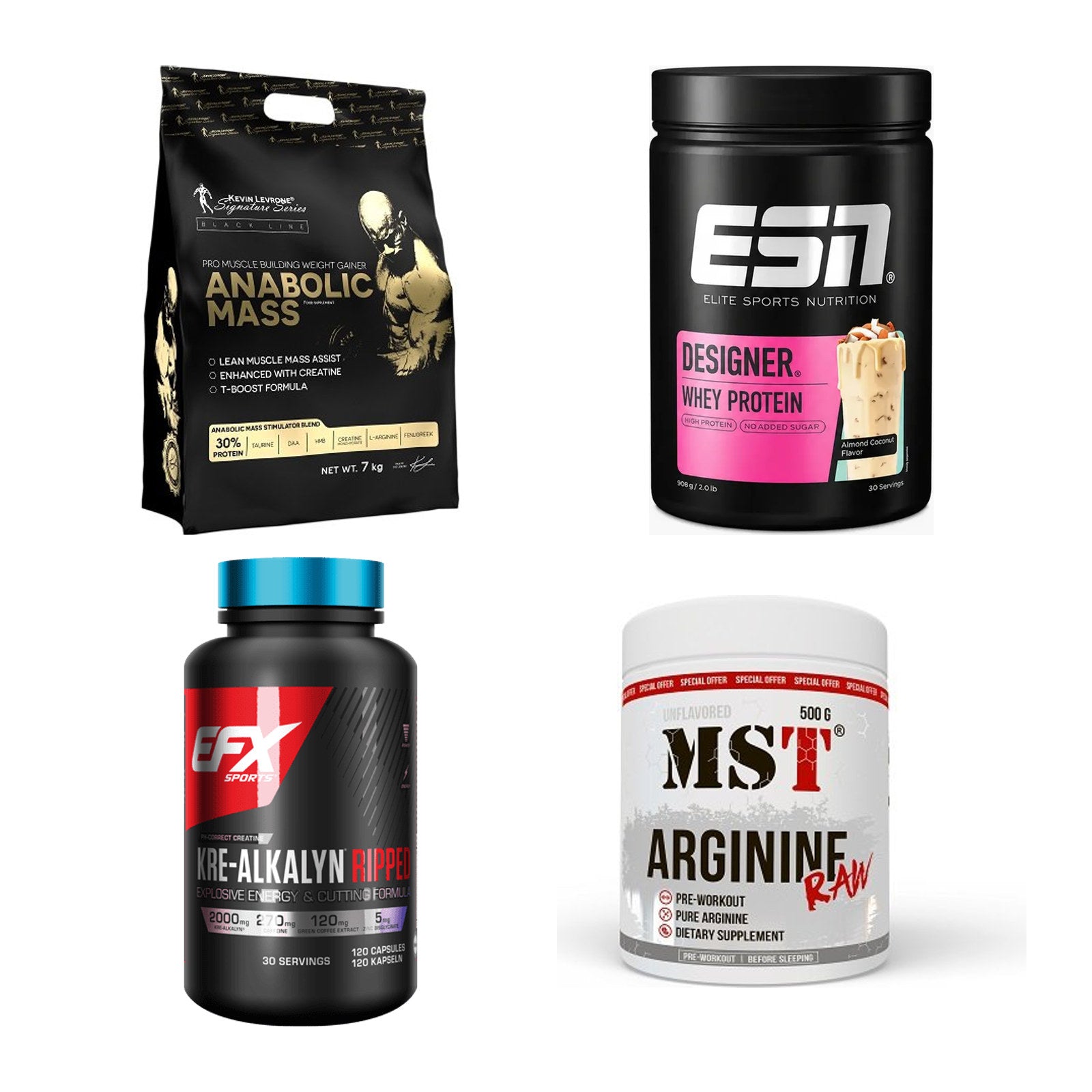 Masseaufbau für Fortgeschrittene: Kevin Levrone Anabolic + 3 weitere – alle enthaltenen Artikel