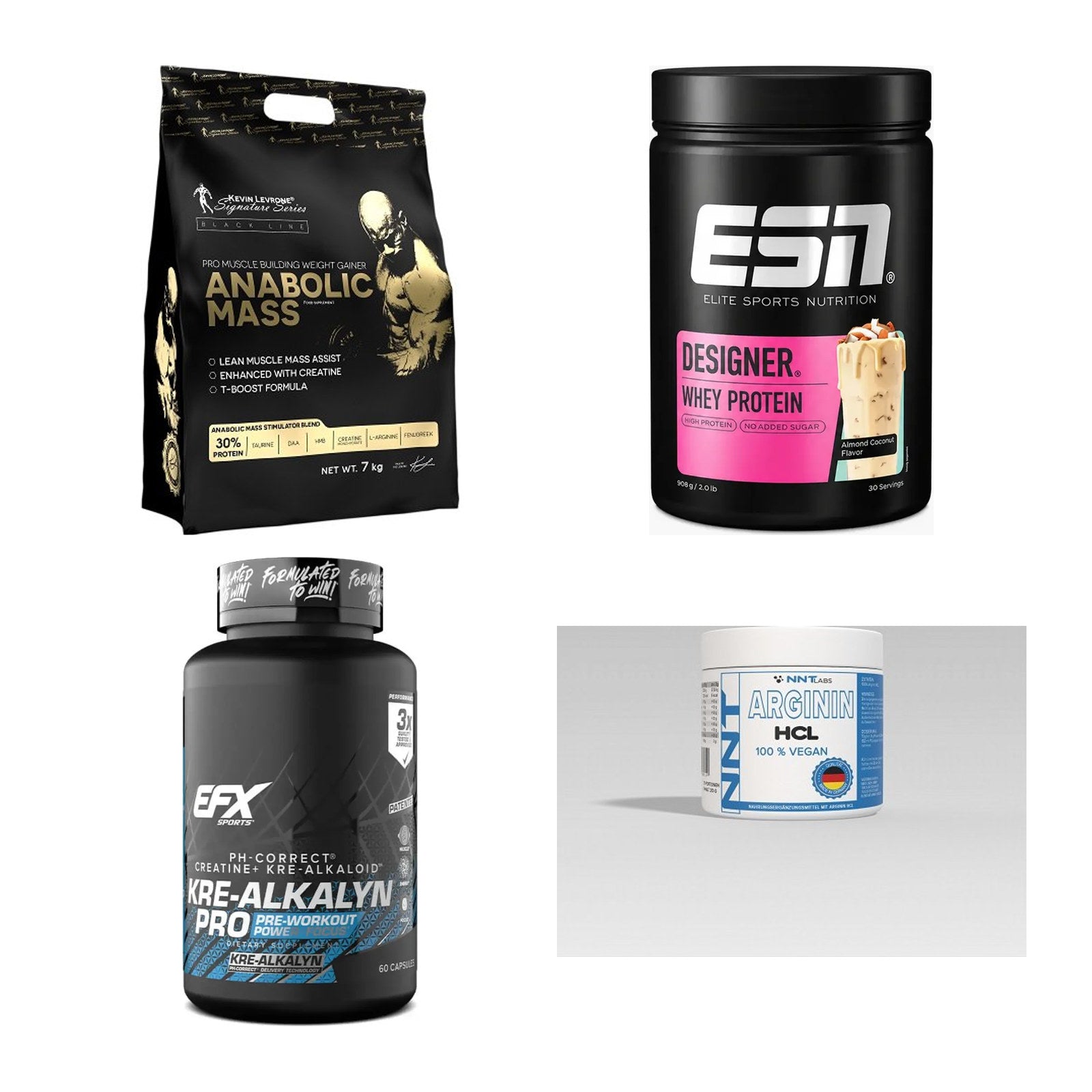 Masseaufbau für Fortgeschrittene: Kevin Levrone Anabolic + 3 weitere – alle enthaltenen Artikel