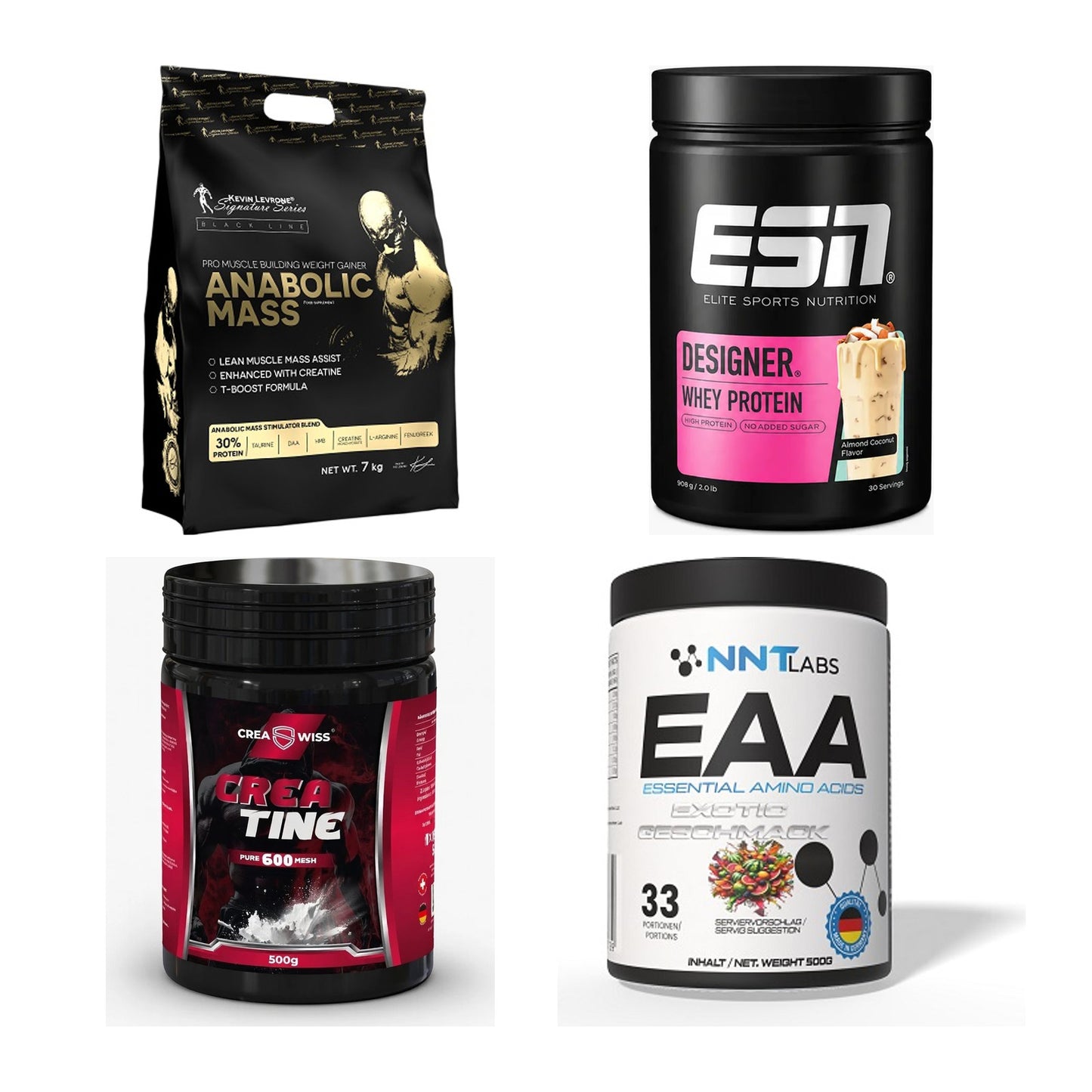 Masseaufbau für Fortgeschrittene: Kevin Levrone Anabolic + 3 weitere – alle enthaltenen Artikel