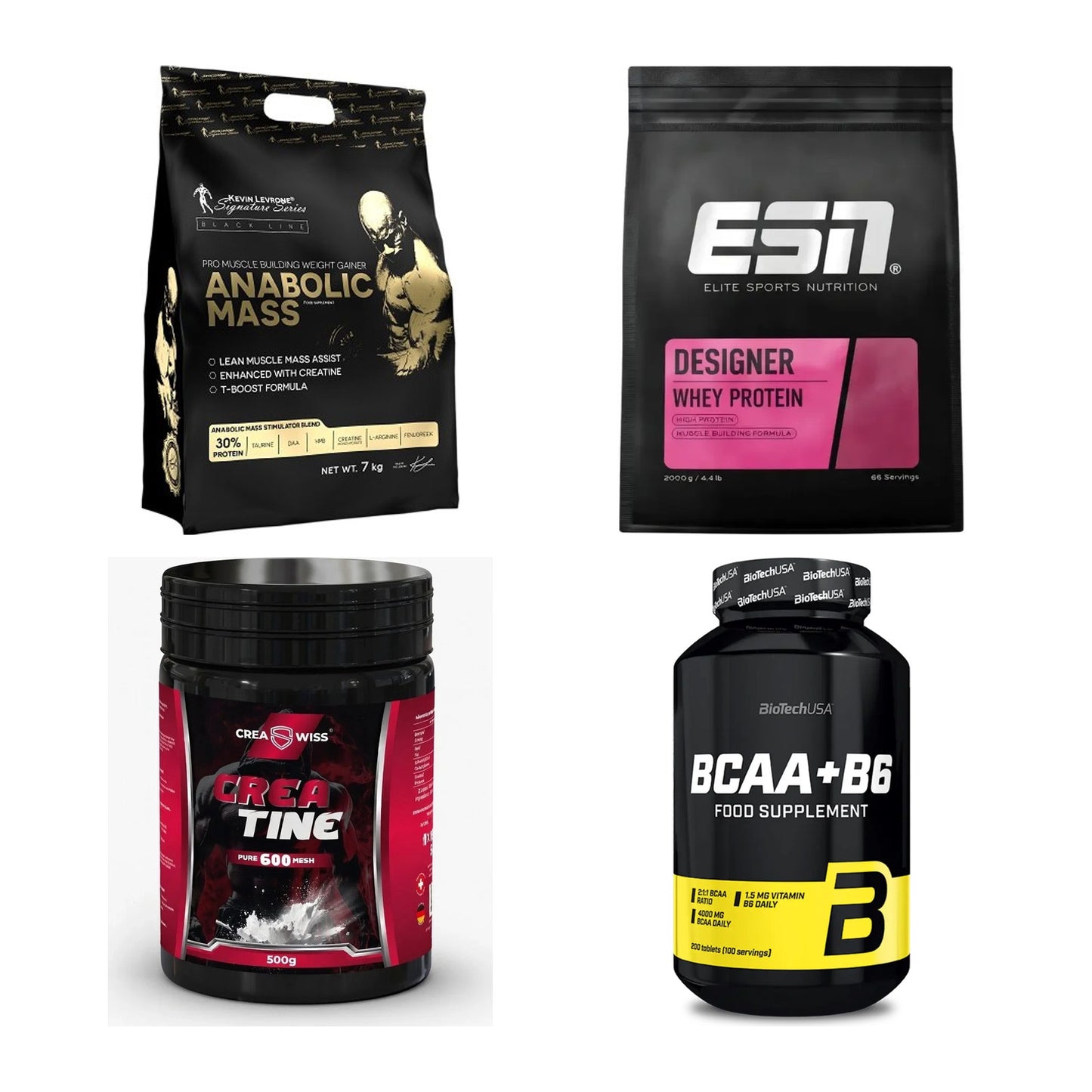 Masseaufbau für Fortgeschrittene: Kevin Levrone Anabolic + 3 weitere – alle enthaltenen Artikel