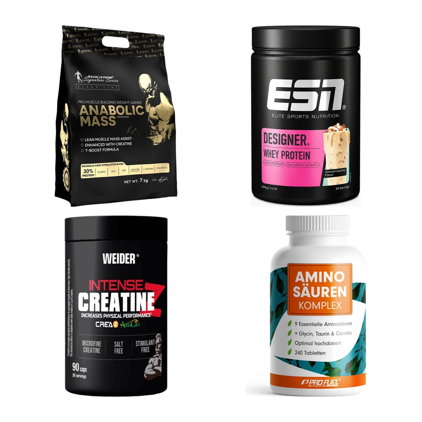 Masseaufbau für Fortgeschrittene: Kevin Levrone Anabolic + 3 weitere – alle enthaltenen Artikel