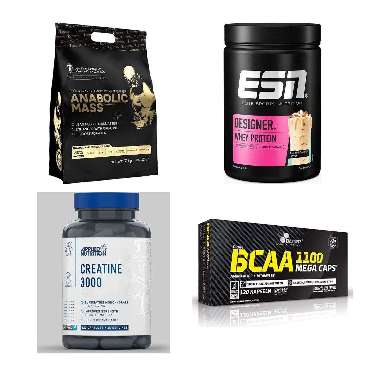 Masseaufbau für Fortgeschrittene: Kevin Levrone Anabolic + 3 weitere – alle enthaltenen Artikel