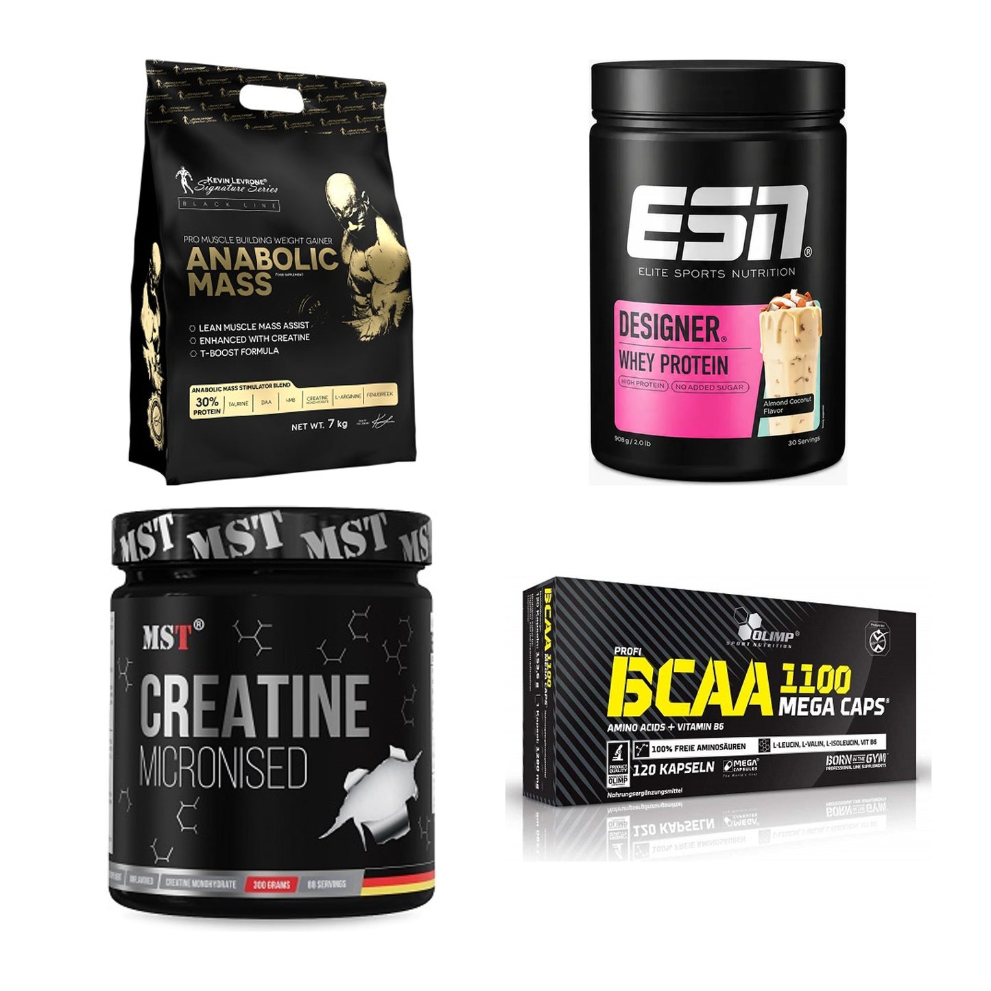 Masseaufbau für Fortgeschrittene: Kevin Levrone Anabolic + 3 weitere – alle enthaltenen Artikel