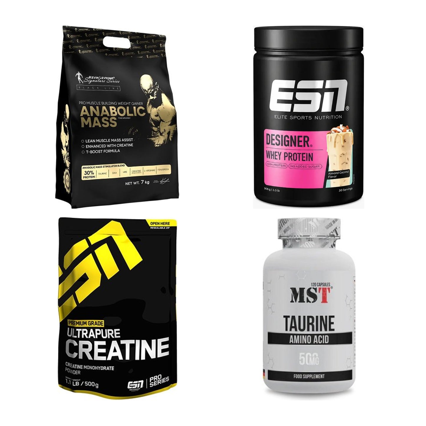 Masseaufbau für Fortgeschrittene: Kevin Levrone Anabolic + 3 weitere – alle enthaltenen Artikel