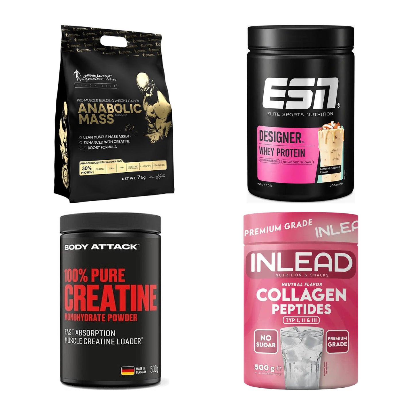 Masseaufbau für Fortgeschrittene: Kevin Levrone Anabolic + 3 weitere – alle enthaltenen Artikel
