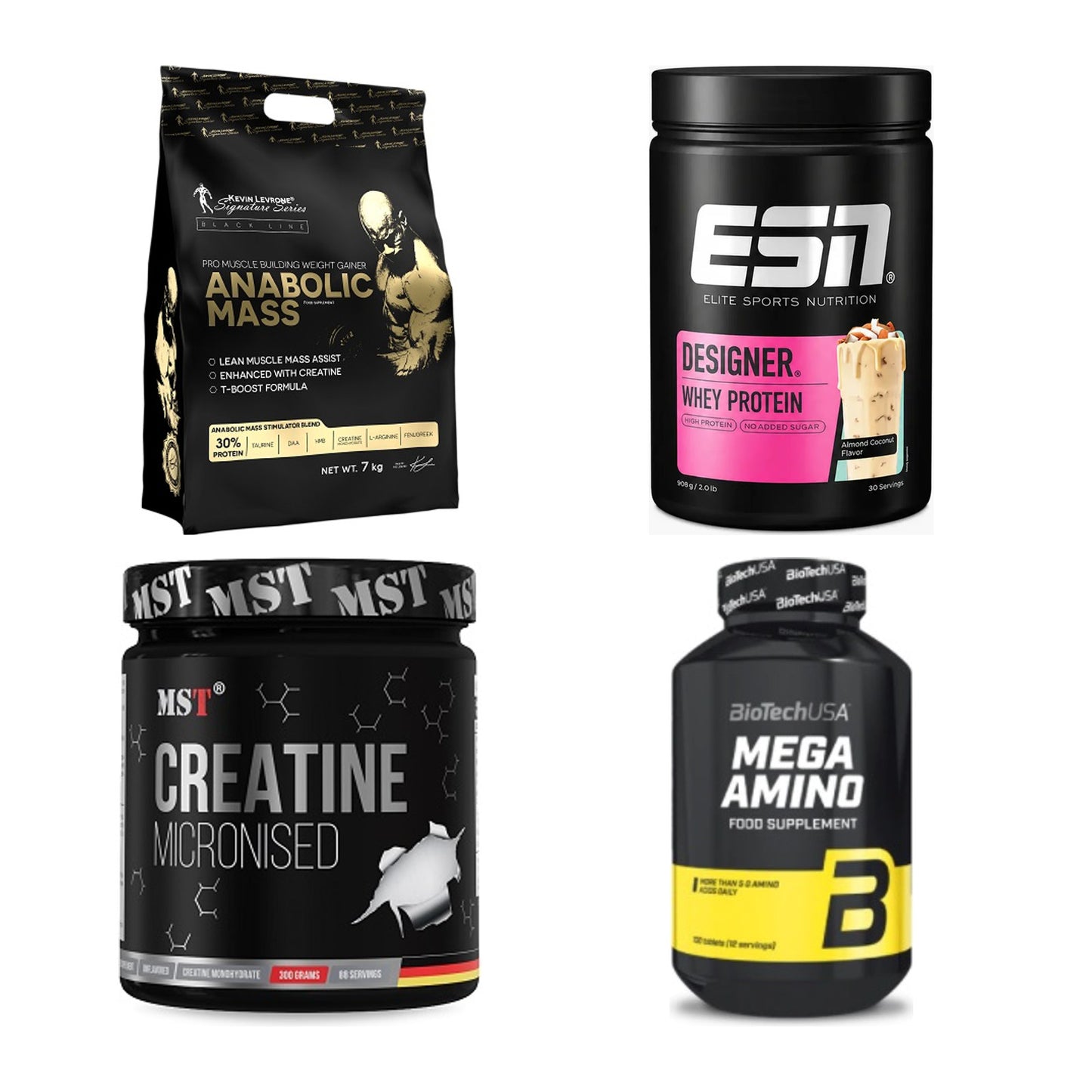 Masseaufbau für Fortgeschrittene: Kevin Levrone Anabolic + 3 weitere – alle enthaltenen Artikel
