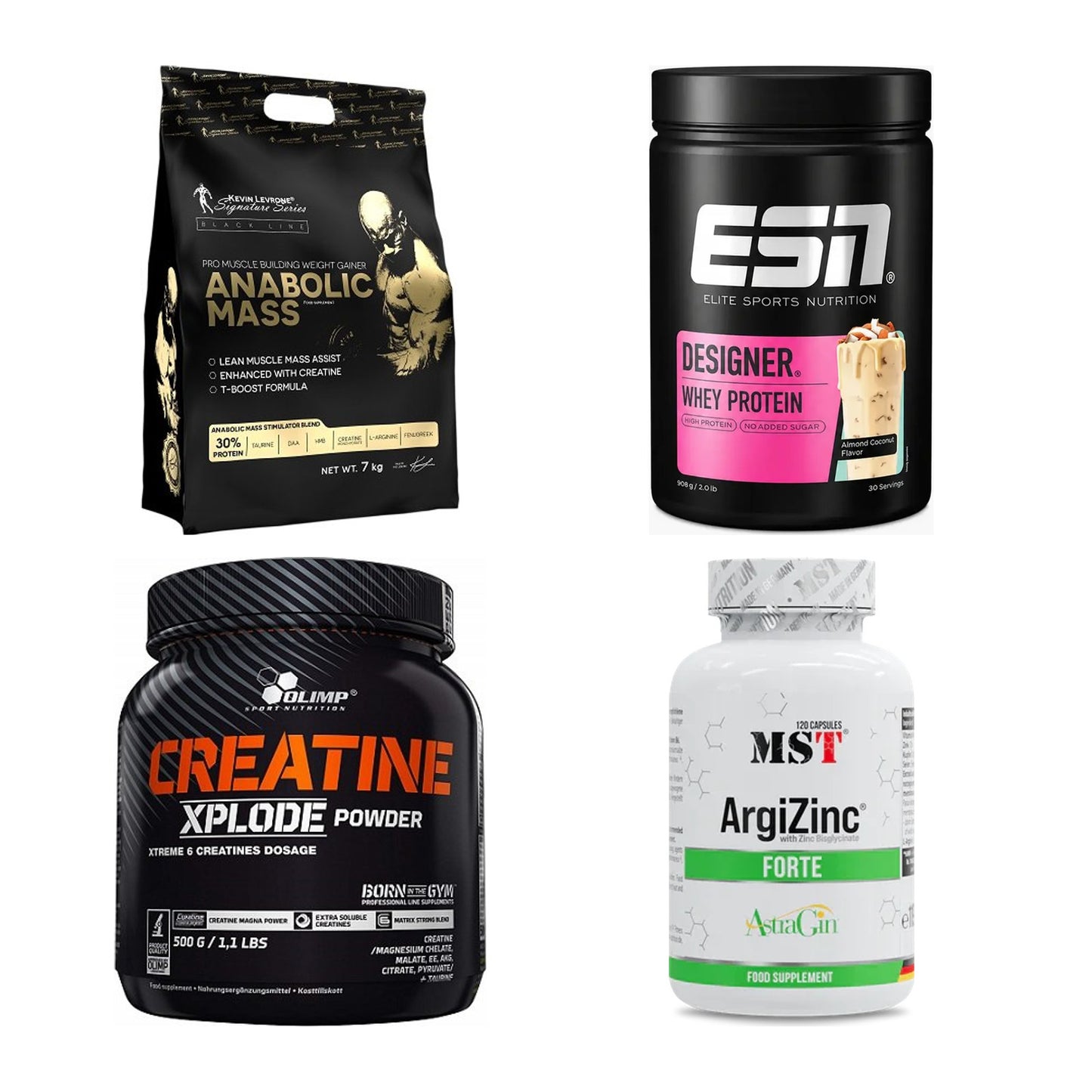 Masseaufbau für Fortgeschrittene: Kevin Levrone Anabolic + 3 weitere – alle enthaltenen Artikel