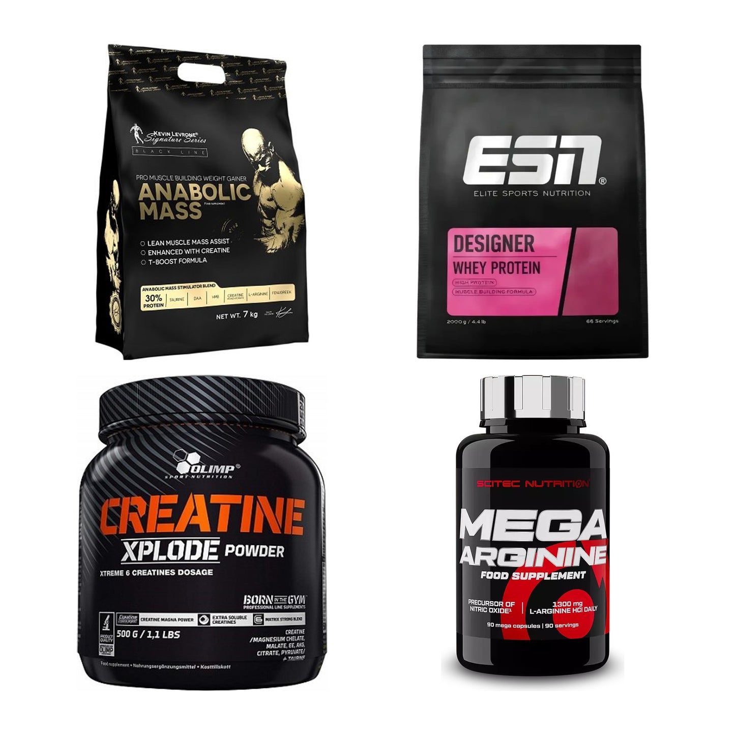Masseaufbau für Fortgeschrittene: Kevin Levrone Anabolic + 3 weitere – alle enthaltenen Artikel