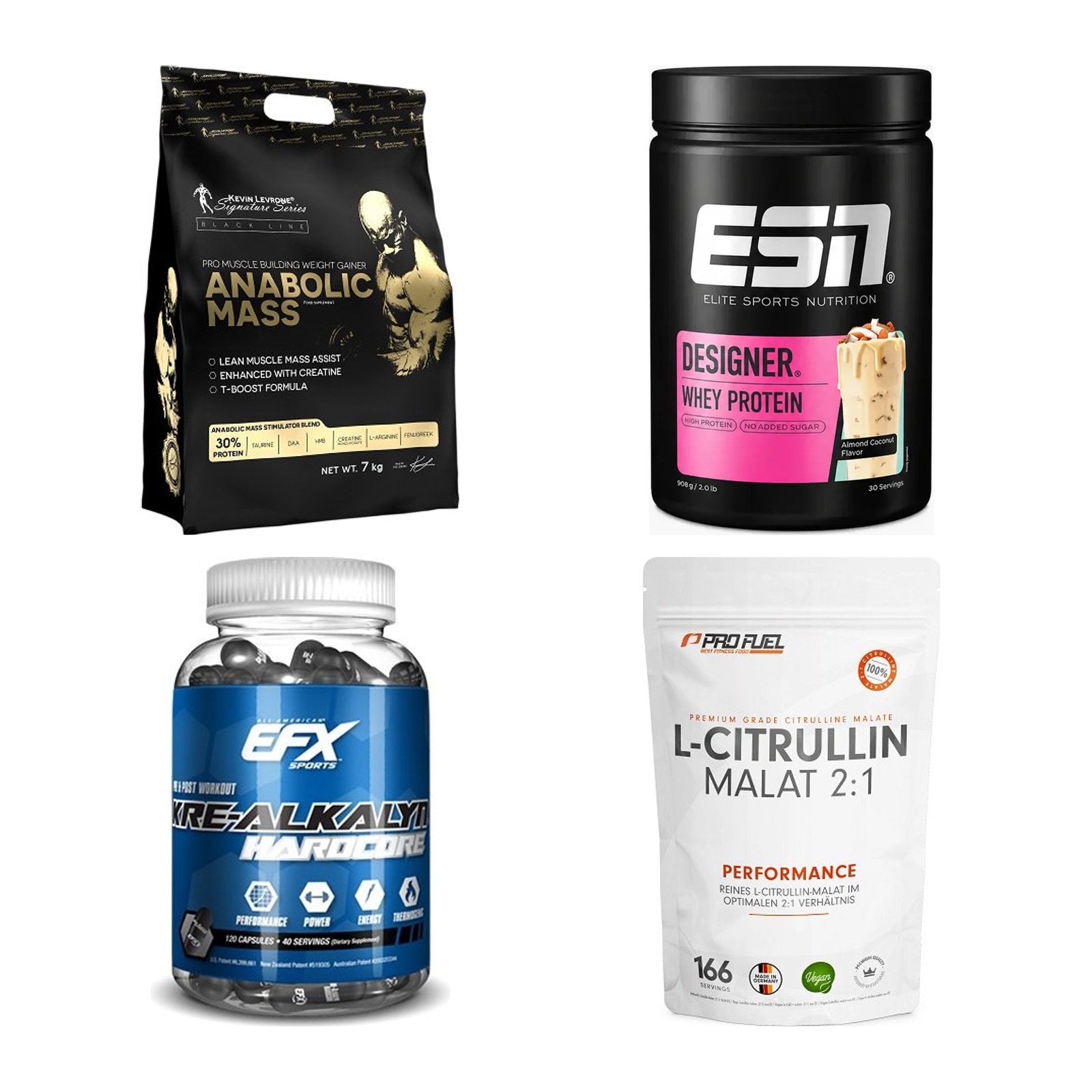 Masseaufbau für Fortgeschrittene: Kevin Levrone Anabolic + 3 weitere – alle enthaltenen Artikel