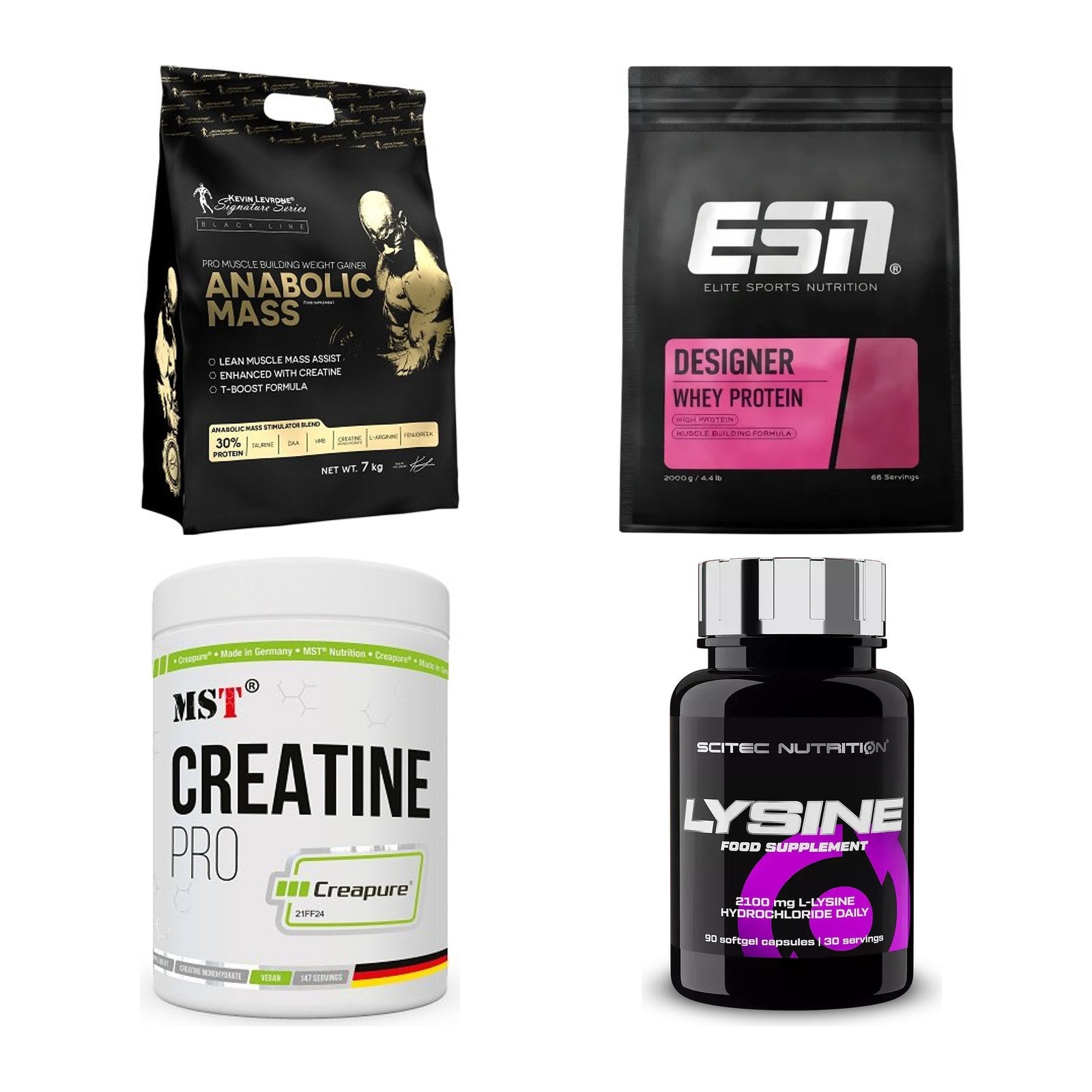 Masseaufbau für Fortgeschrittene: Kevin Levrone Anabolic + 3 weitere – alle enthaltenen Artikel