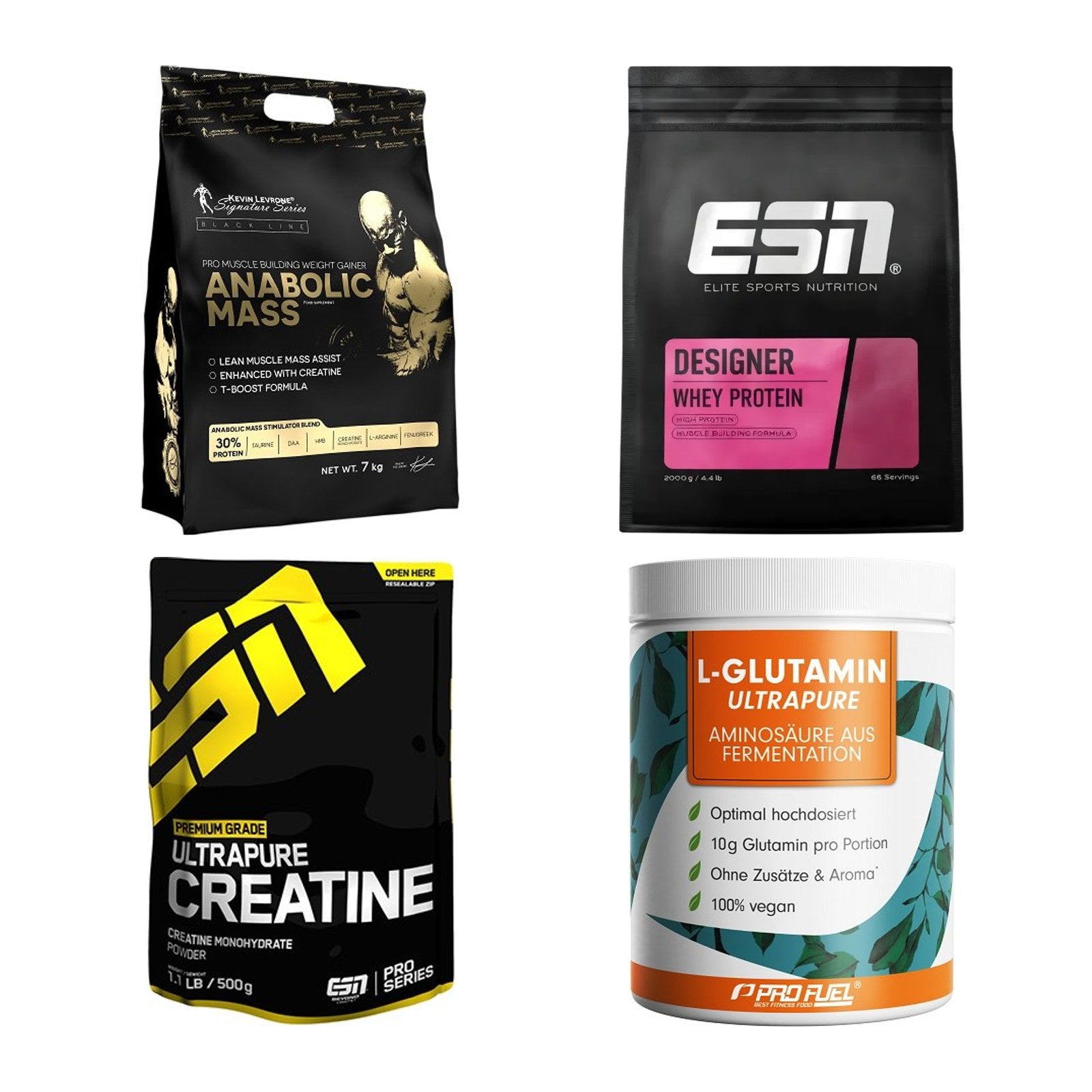 Masseaufbau für Fortgeschrittene: Kevin Levrone Anabolic + 3 weitere – alle enthaltenen Artikel