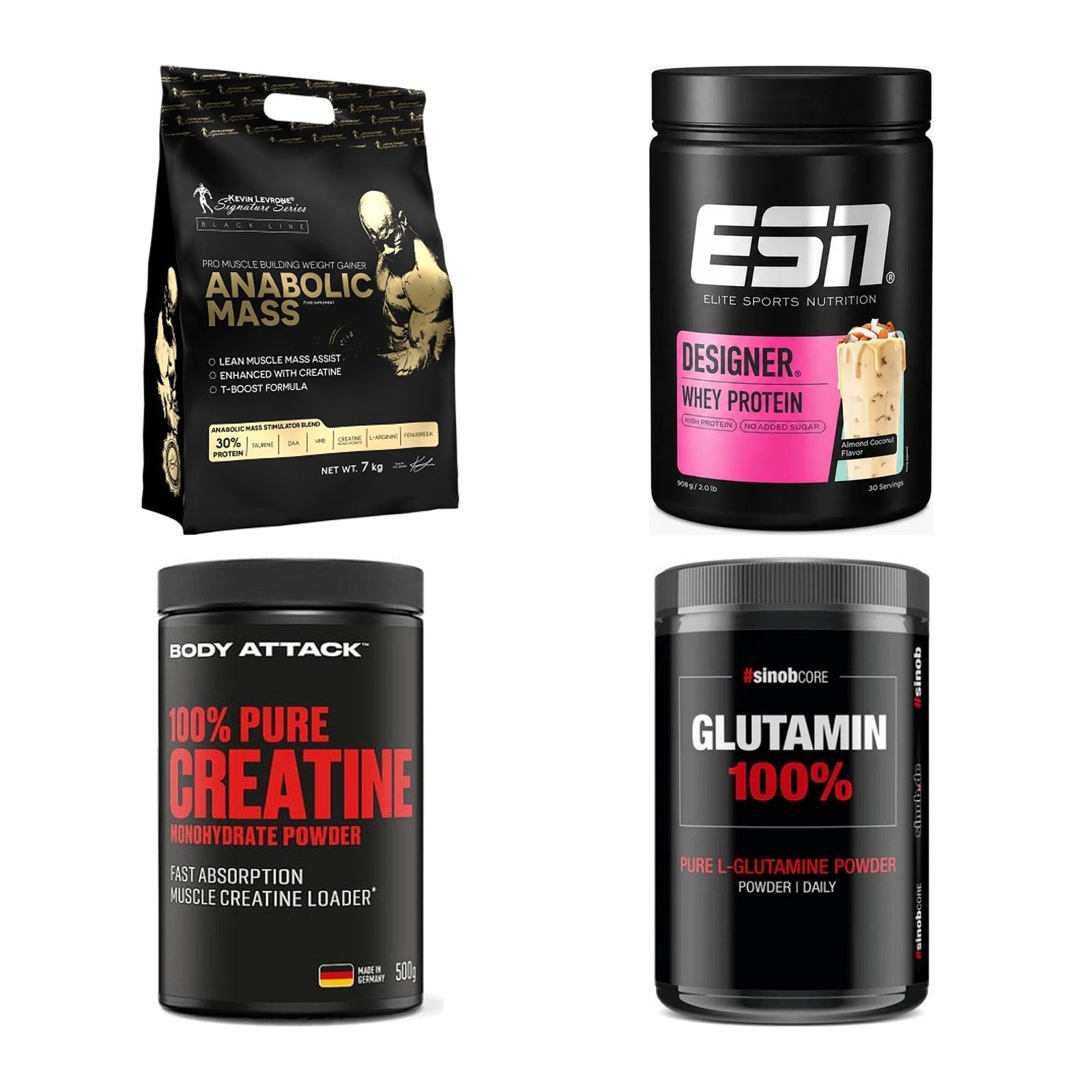 Masseaufbau für Fortgeschrittene: Kevin Levrone Anabolic + 3 weitere – alle enthaltenen Artikel