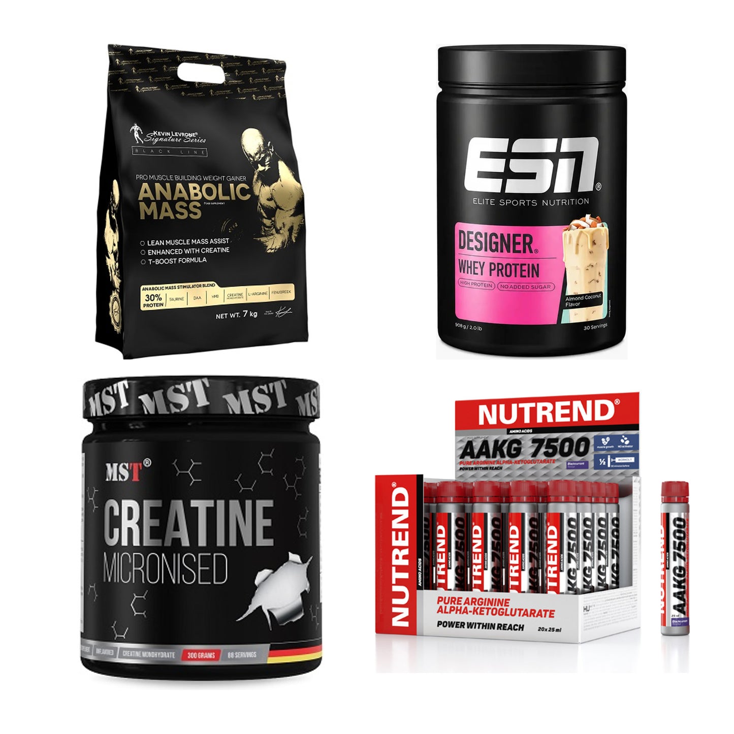 Masseaufbau für Fortgeschrittene: Kevin Levrone Anabolic + 3 weitere – alle enthaltenen Artikel