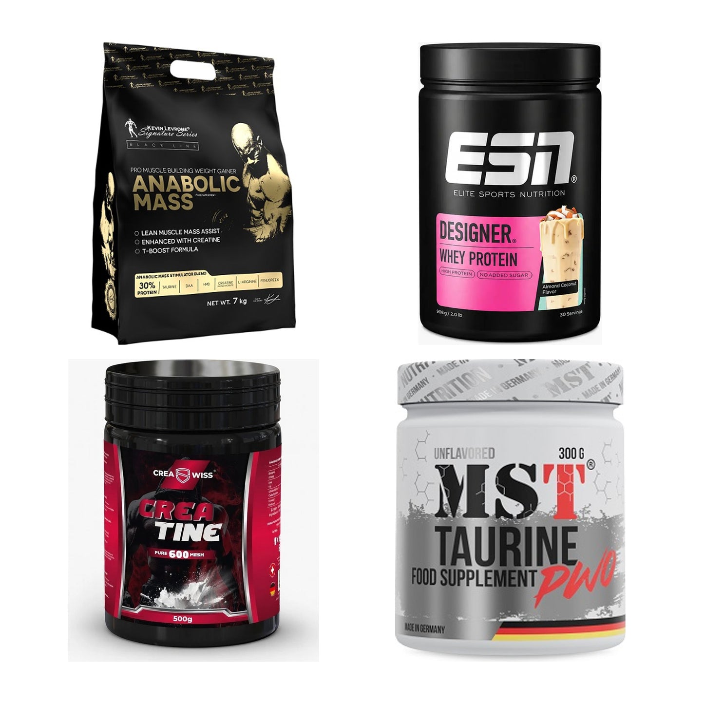 Masseaufbau für Fortgeschrittene: Kevin Levrone Anabolic + 3 weitere – alle enthaltenen Artikel