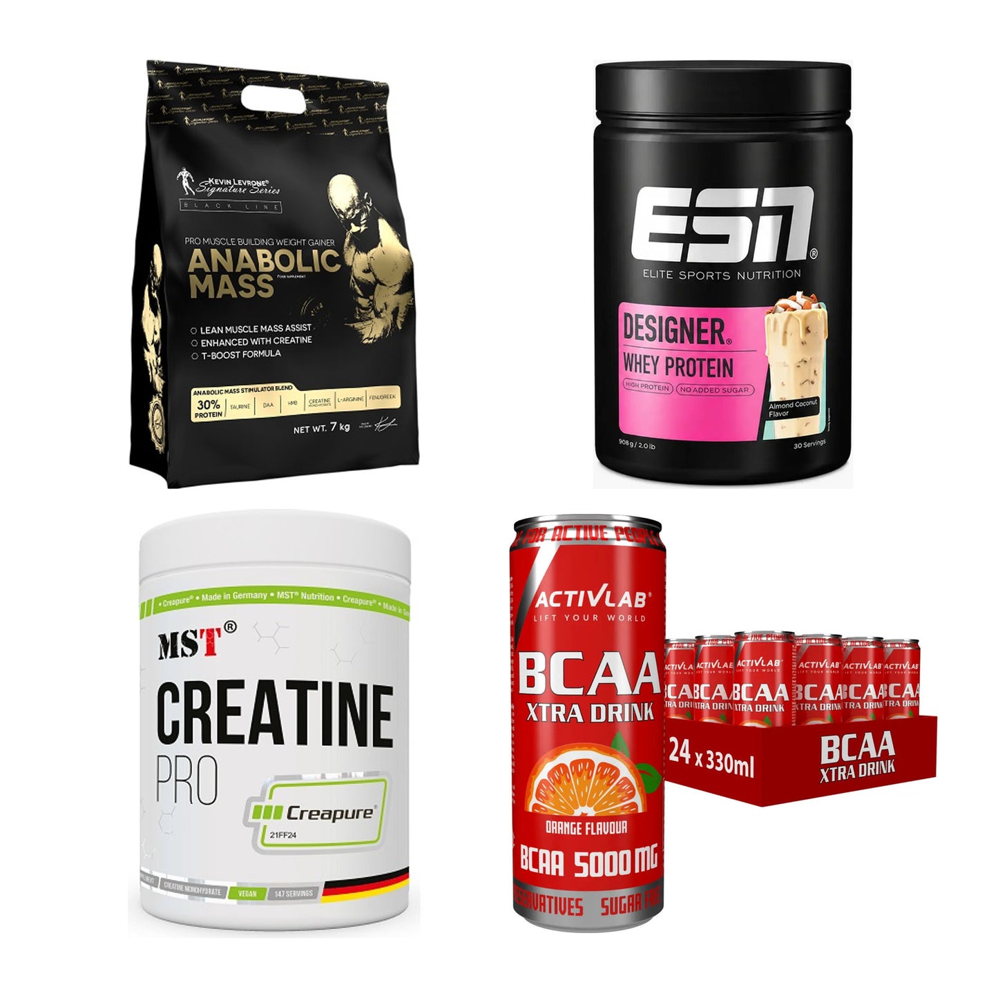 Masseaufbau für Fortgeschrittene: Kevin Levrone Anabolic + 3 weitere – alle enthaltenen Artikel