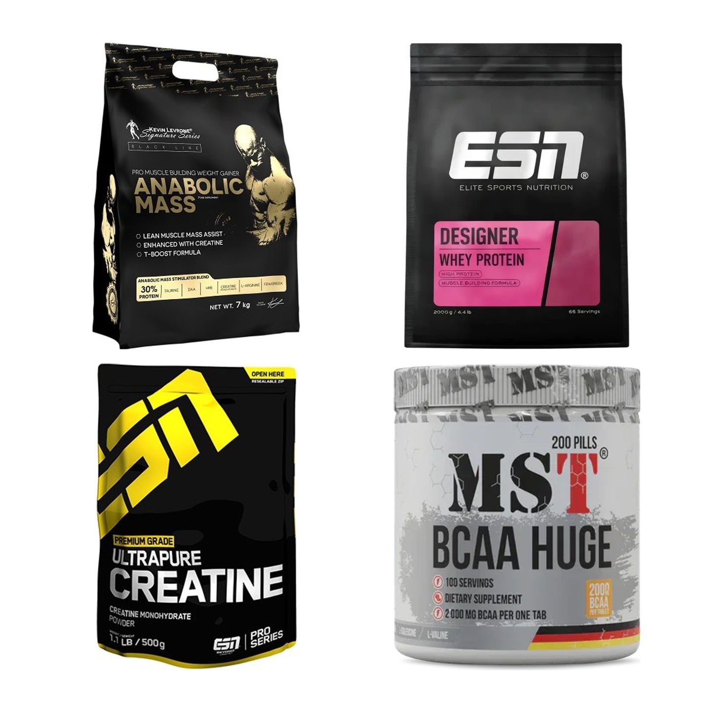 Masseaufbau für Fortgeschrittene: Kevin Levrone Anabolic + 3 weitere – alle enthaltenen Artikel