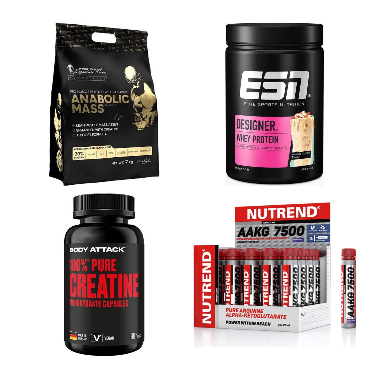 Masseaufbau für Fortgeschrittene: Kevin Levrone Anabolic + 3 weitere – alle enthaltenen Artikel
