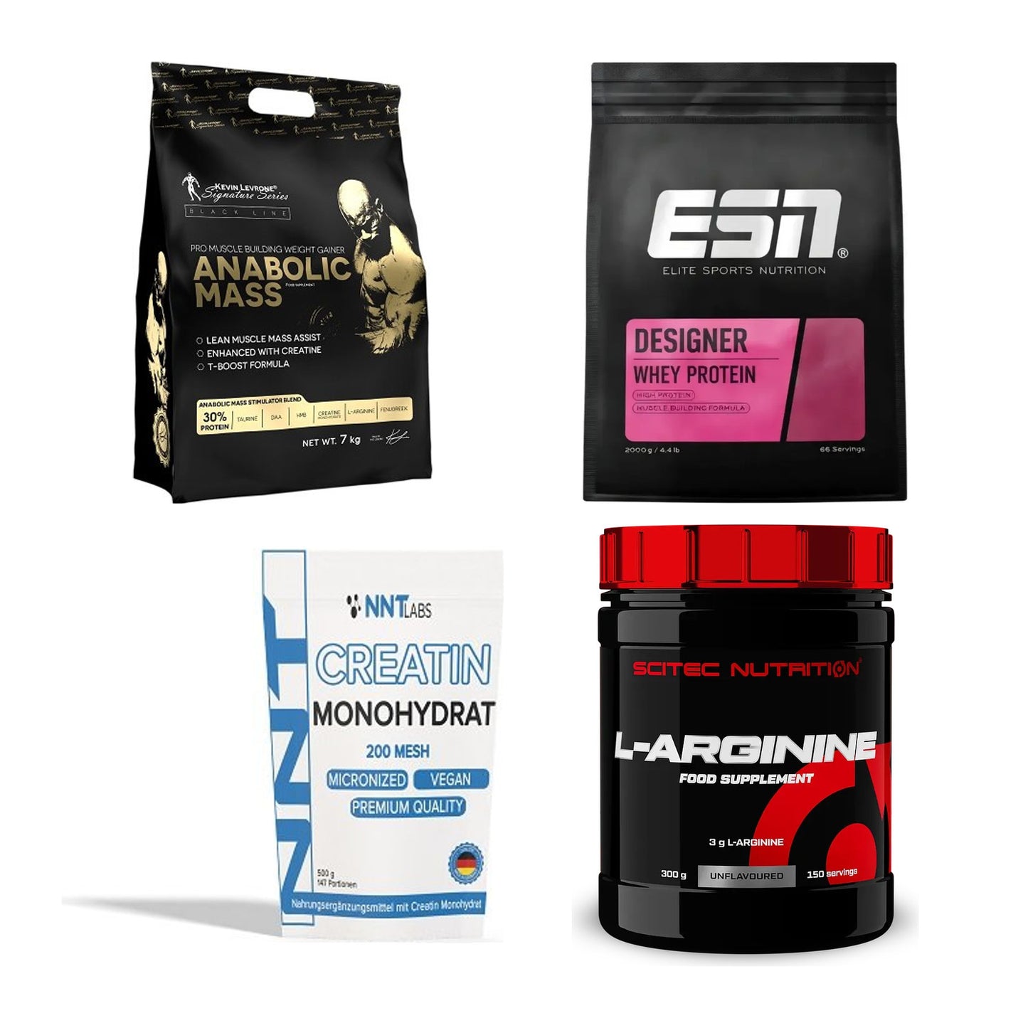 Masseaufbau für Fortgeschrittene: Kevin Levrone Anabolic + 3 weitere – alle enthaltenen Artikel