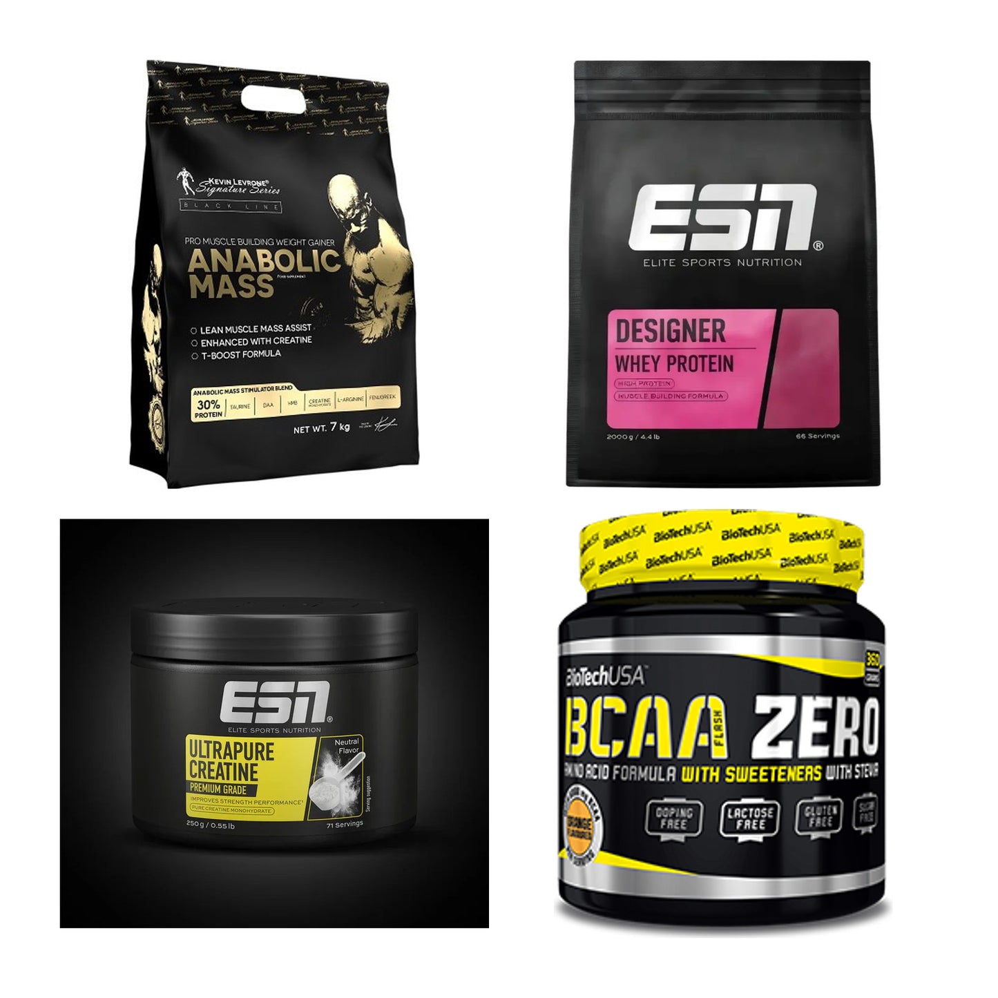 Masseaufbau für Fortgeschrittene: Kevin Levrone Anabolic + 3 weitere – alle enthaltenen Artikel