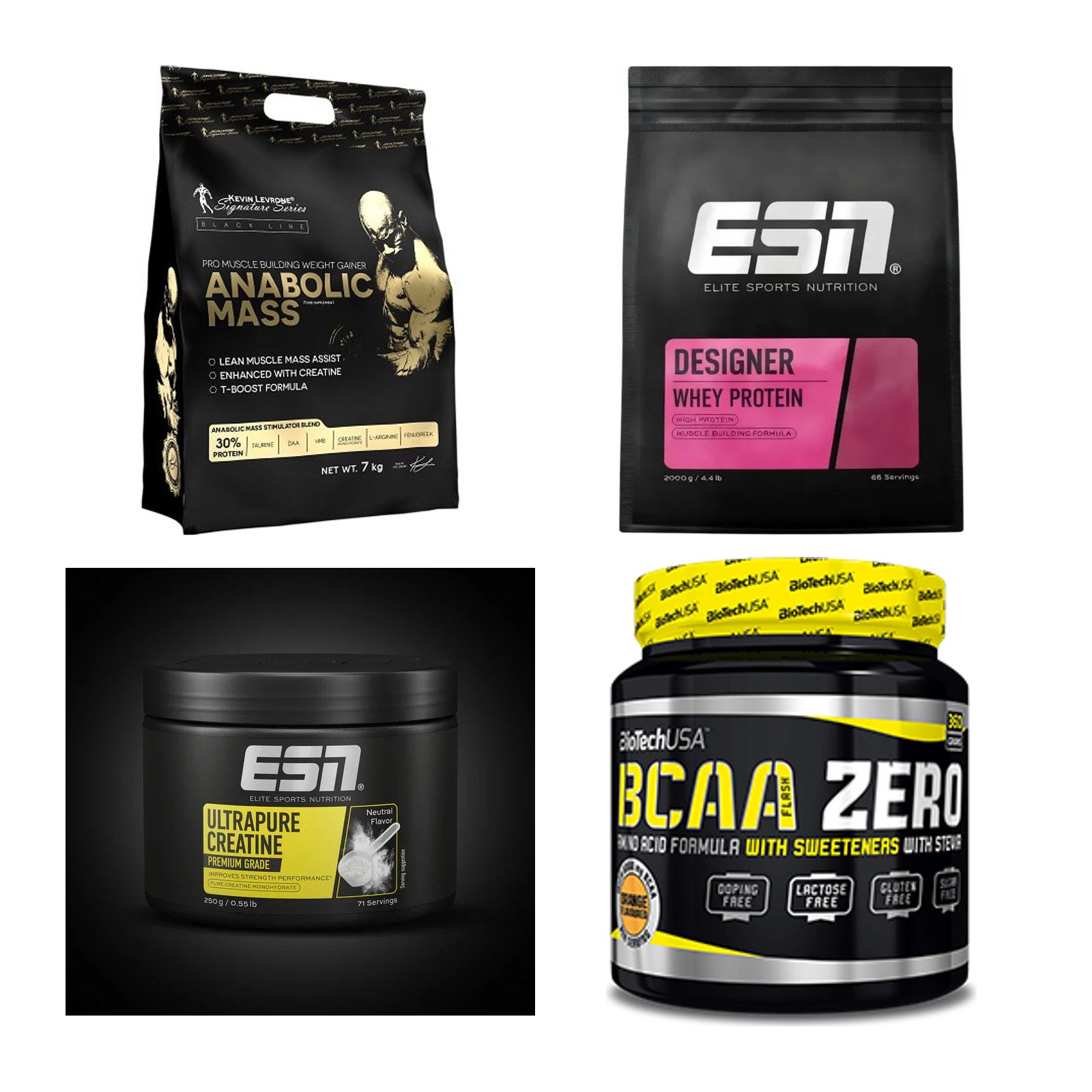 Masseaufbau für Fortgeschrittene: Kevin Levrone Anabolic + 3 weitere – alle enthaltenen Artikel