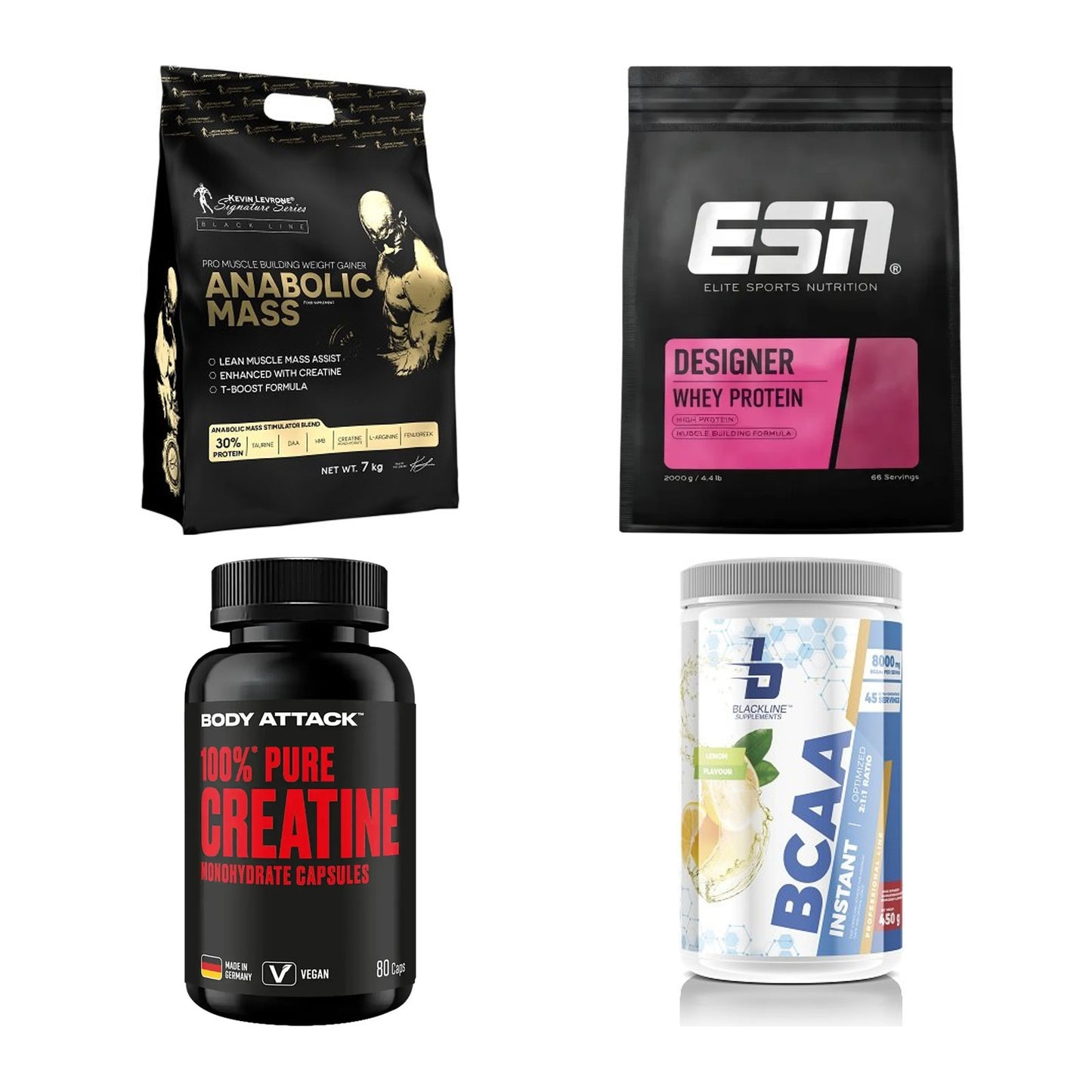 Masseaufbau für Fortgeschrittene: Kevin Levrone Anabolic + 3 weitere – alle enthaltenen Artikel