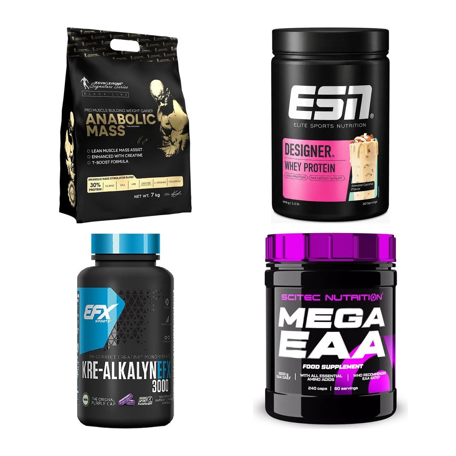 Masseaufbau für Fortgeschrittene: Kevin Levrone Anabolic + 3 weitere – alle enthaltenen Artikel