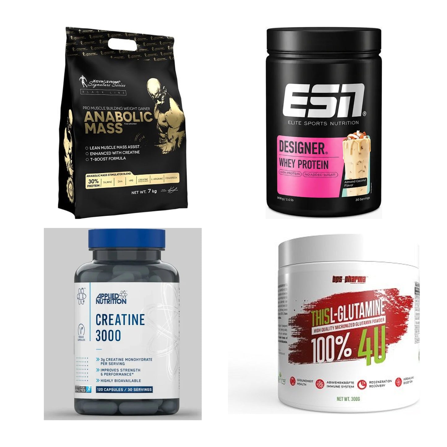 Masseaufbau für Fortgeschrittene: Kevin Levrone Anabolic + 3 weitere – alle enthaltenen Artikel