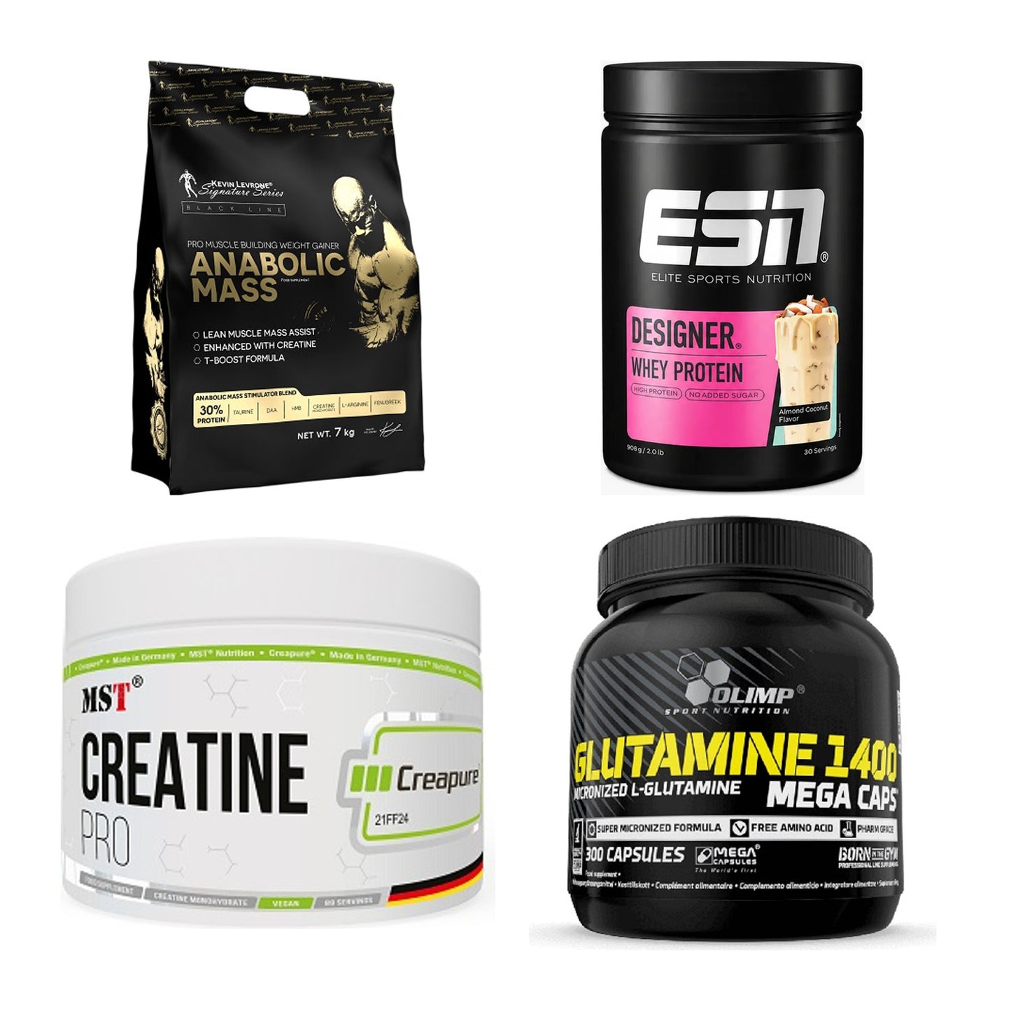 Masseaufbau für Fortgeschrittene: Kevin Levrone Anabolic + 3 weitere – alle enthaltenen Artikel