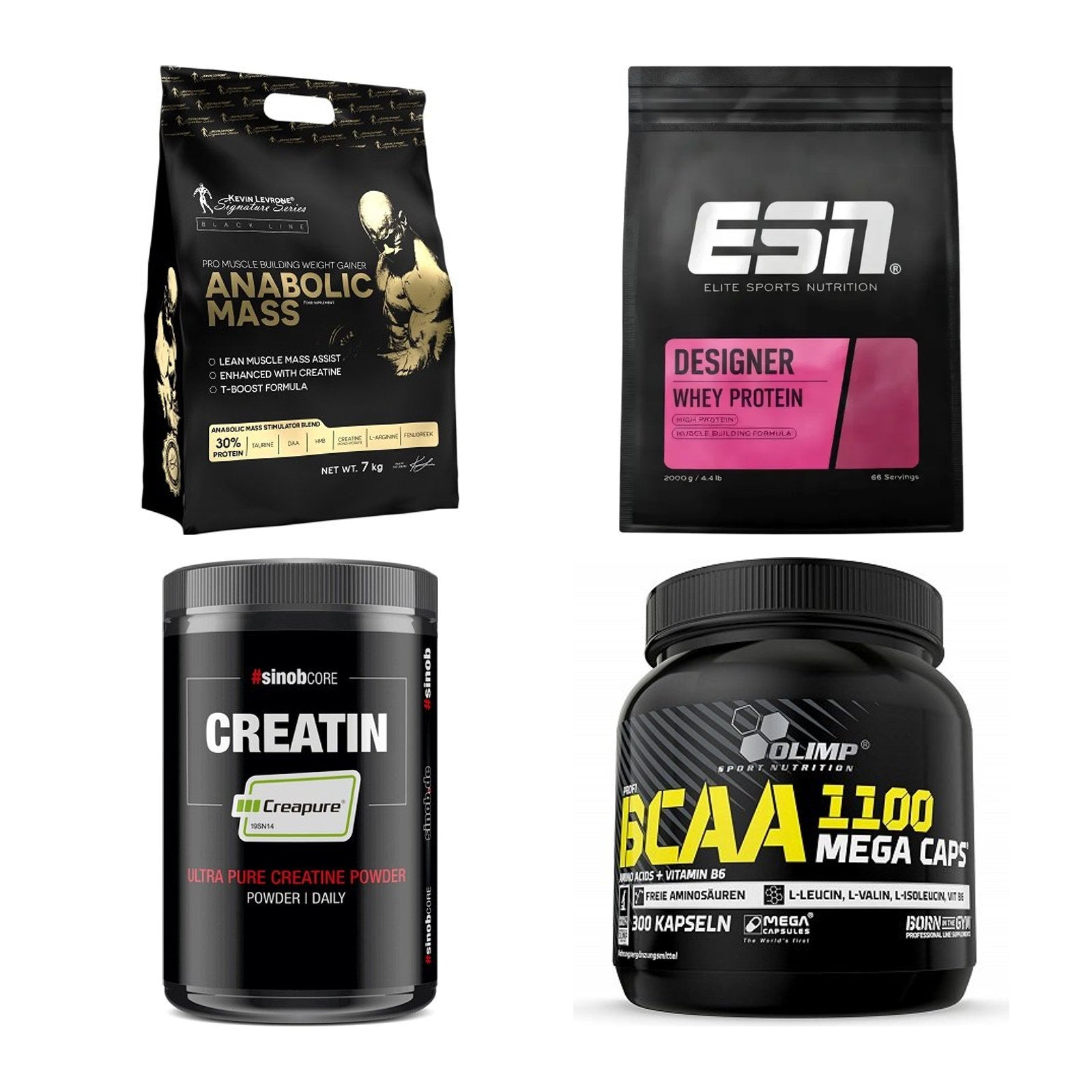 Masseaufbau für Fortgeschrittene: Kevin Levrone Anabolic + 3 weitere – alle enthaltenen Artikel