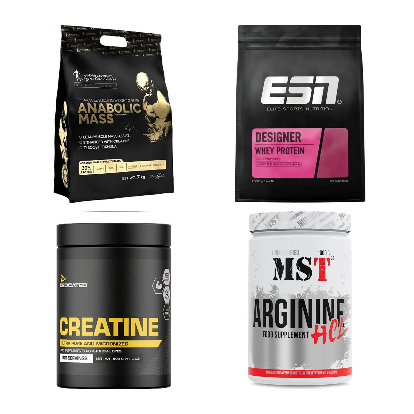 Masseaufbau für Fortgeschrittene: Kevin Levrone Anabolic + 3 weitere – alle enthaltenen Artikel