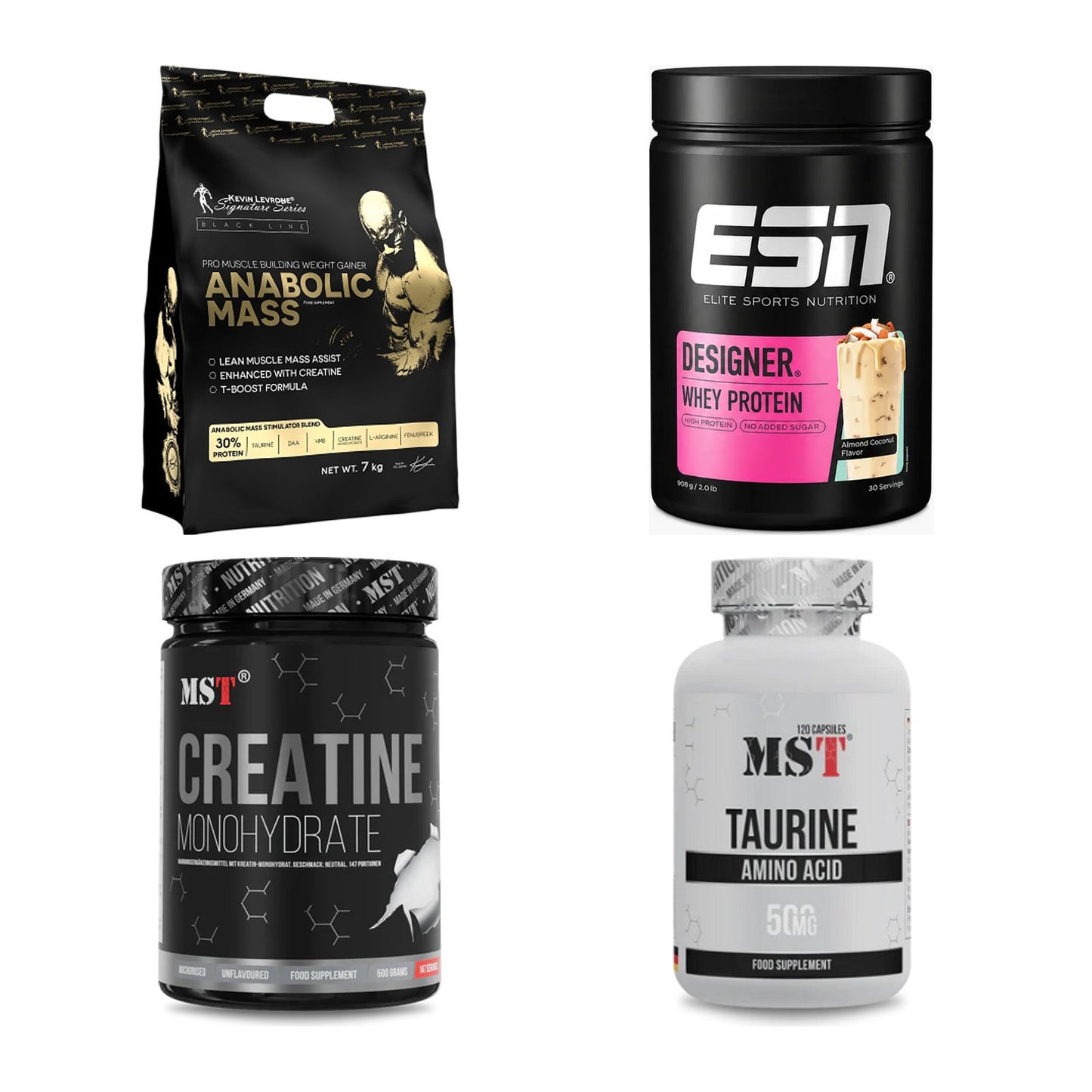 Masseaufbau für Fortgeschrittene: Kevin Levrone Anabolic + 3 weitere – alle enthaltenen Artikel