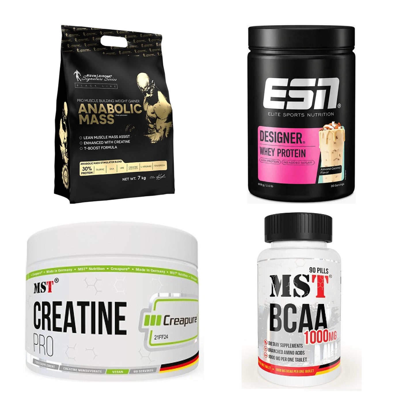 Masseaufbau für Fortgeschrittene: Kevin Levrone Anabolic + 3 weitere – alle enthaltenen Artikel