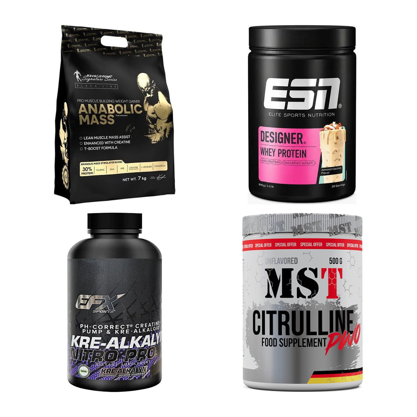 Masseaufbau für Fortgeschrittene: Kevin Levrone Anabolic + 3 weitere – alle enthaltenen Artikel