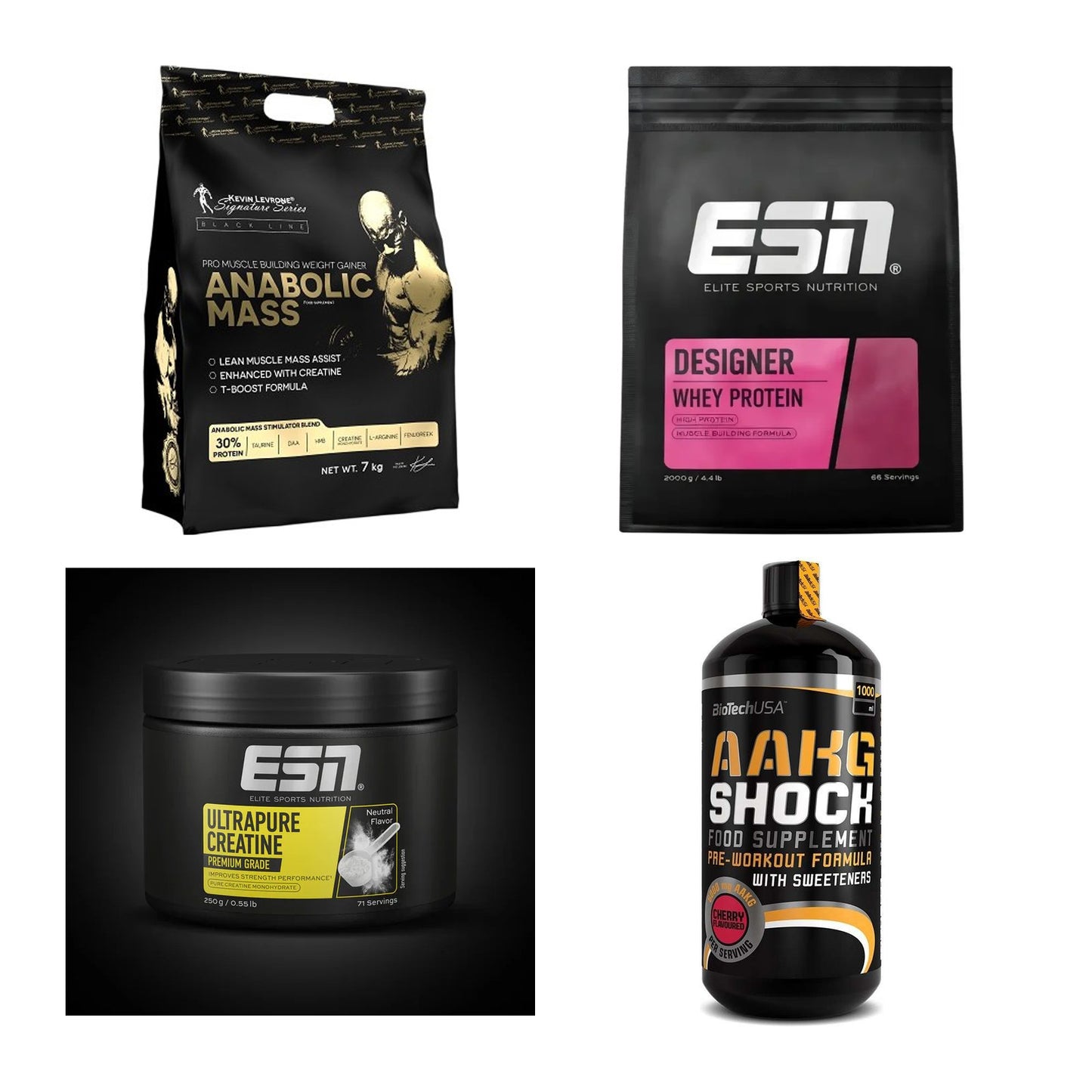 Masseaufbau für Fortgeschrittene: Kevin Levrone Anabolic + 3 weitere – alle enthaltenen Artikel