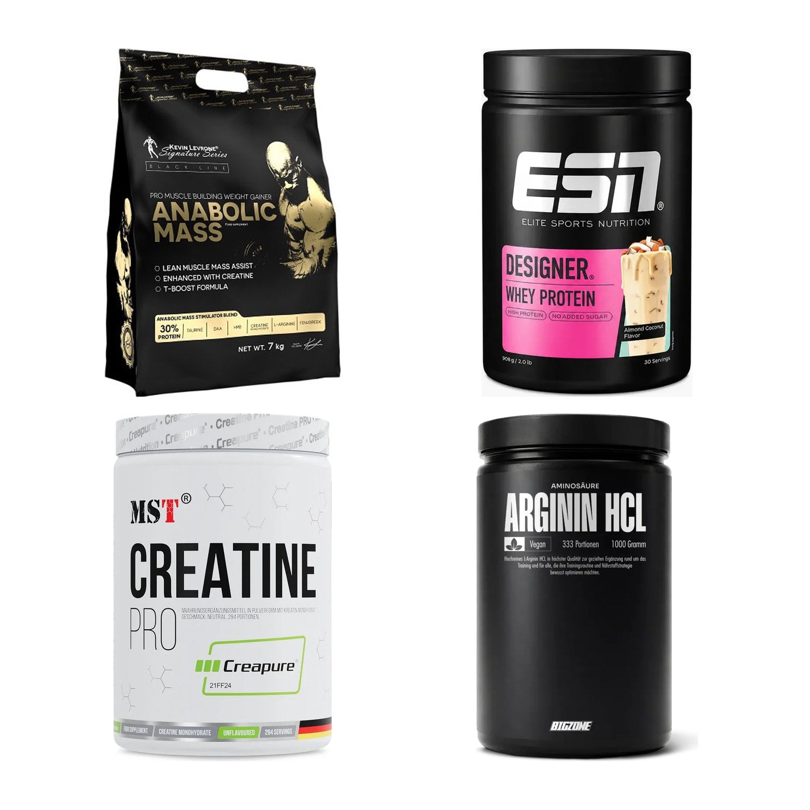 Masseaufbau für Fortgeschrittene: Kevin Levrone Anabolic + 3 weitere – alle enthaltenen Artikel