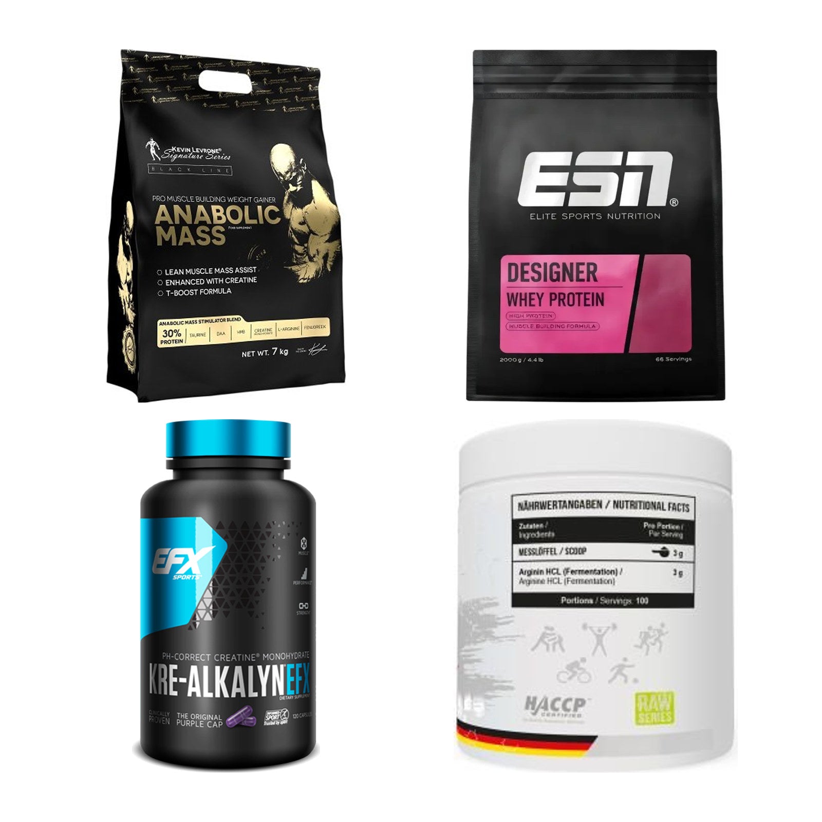 Masseaufbau für Fortgeschrittene: Kevin Levrone Anabolic + 3 weitere – alle enthaltenen Artikel