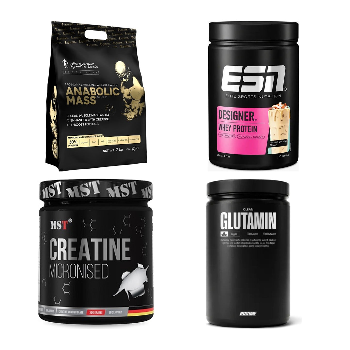 Masseaufbau für Fortgeschrittene: Kevin Levrone Anabolic + 3 weitere – alle enthaltenen Artikel