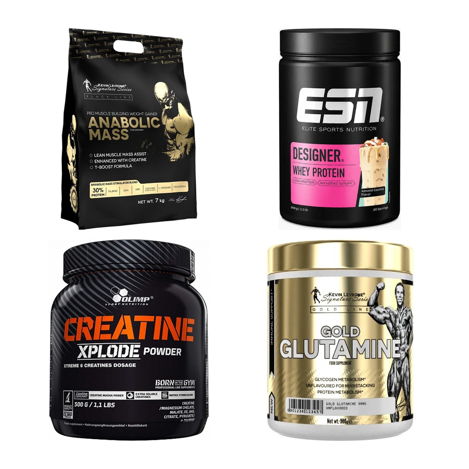 Masseaufbau für Fortgeschrittene: Kevin Levrone Anabolic + 3 weitere – alle enthaltenen Artikel