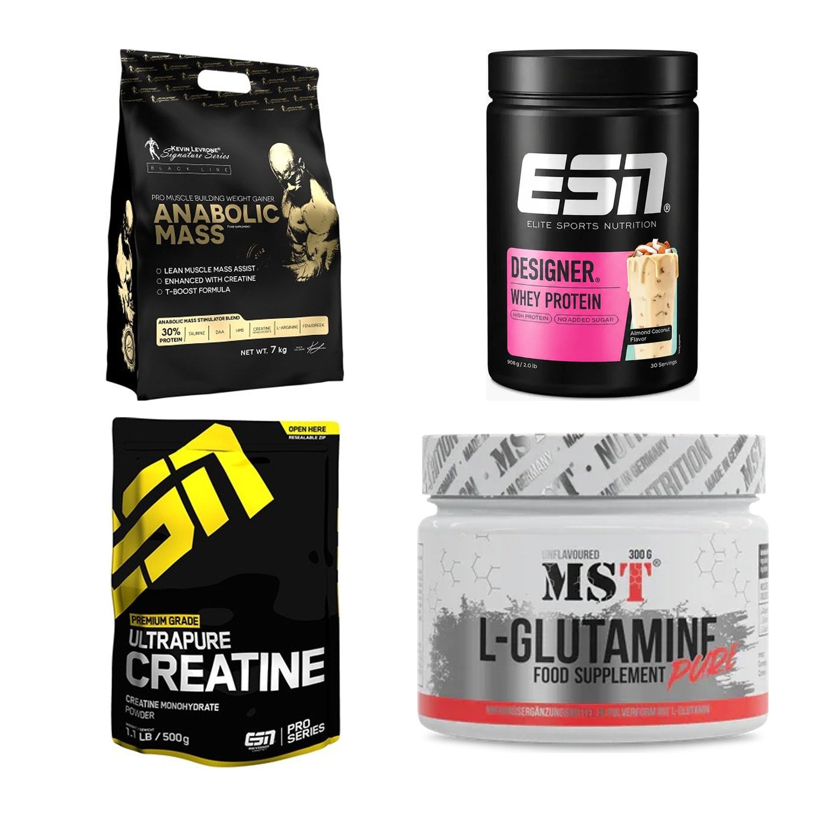 Masseaufbau für Fortgeschrittene: Kevin Levrone Anabolic + 3 weitere – alle enthaltenen Artikel