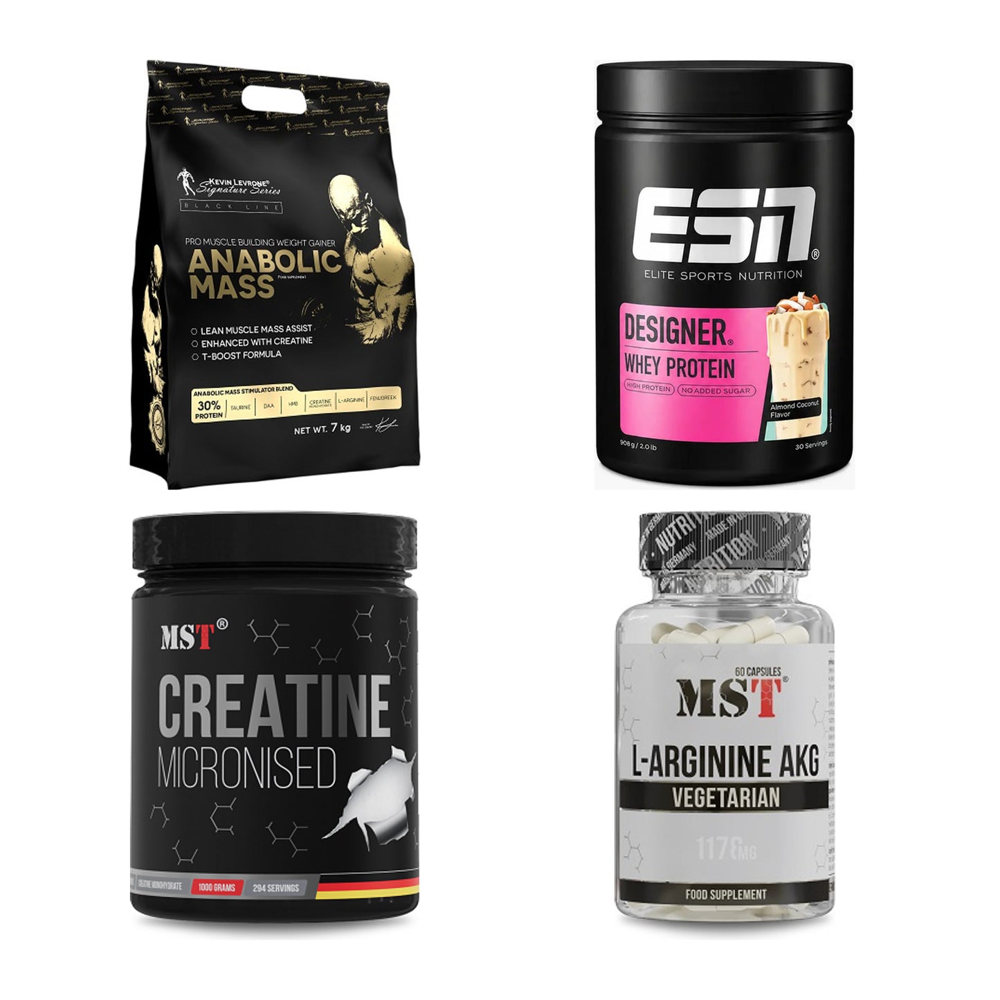 Masseaufbau für Fortgeschrittene: Kevin Levrone Anabolic + 3 weitere – alle enthaltenen Artikel