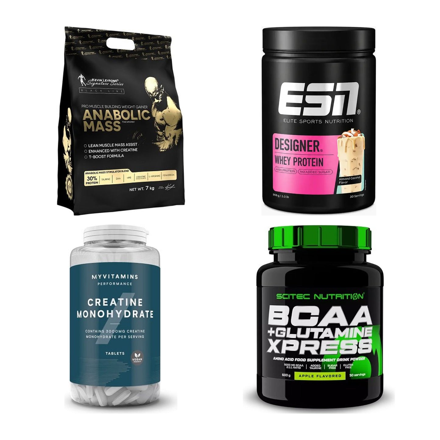 Masseaufbau für Fortgeschrittene: Kevin Levrone Anabolic + 3 weitere – alle enthaltenen Artikel